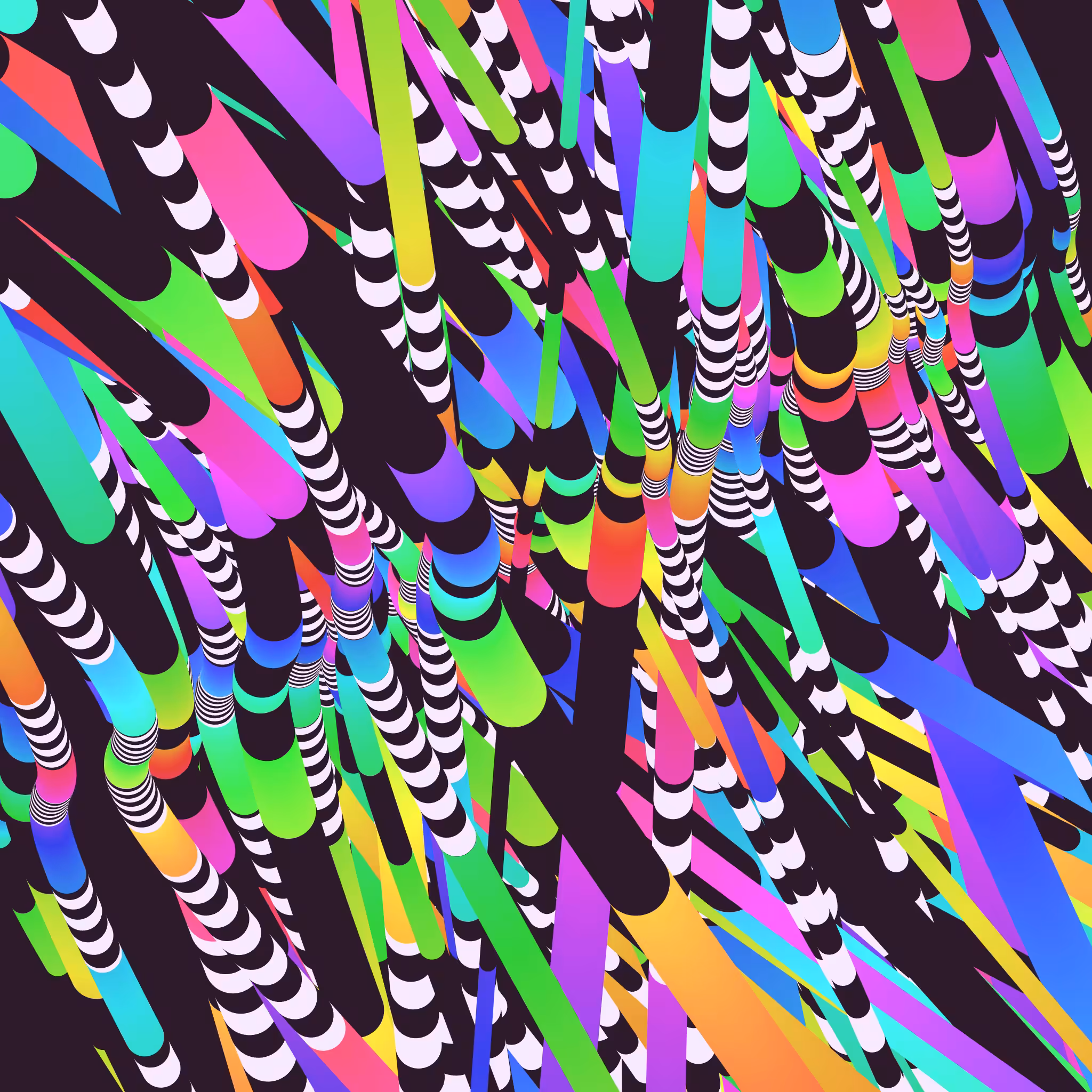 Stripey Hue Tubes No. 4