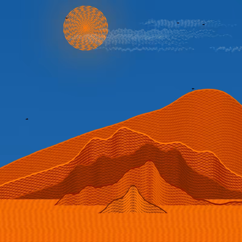 Painted Mountain Sunset #76