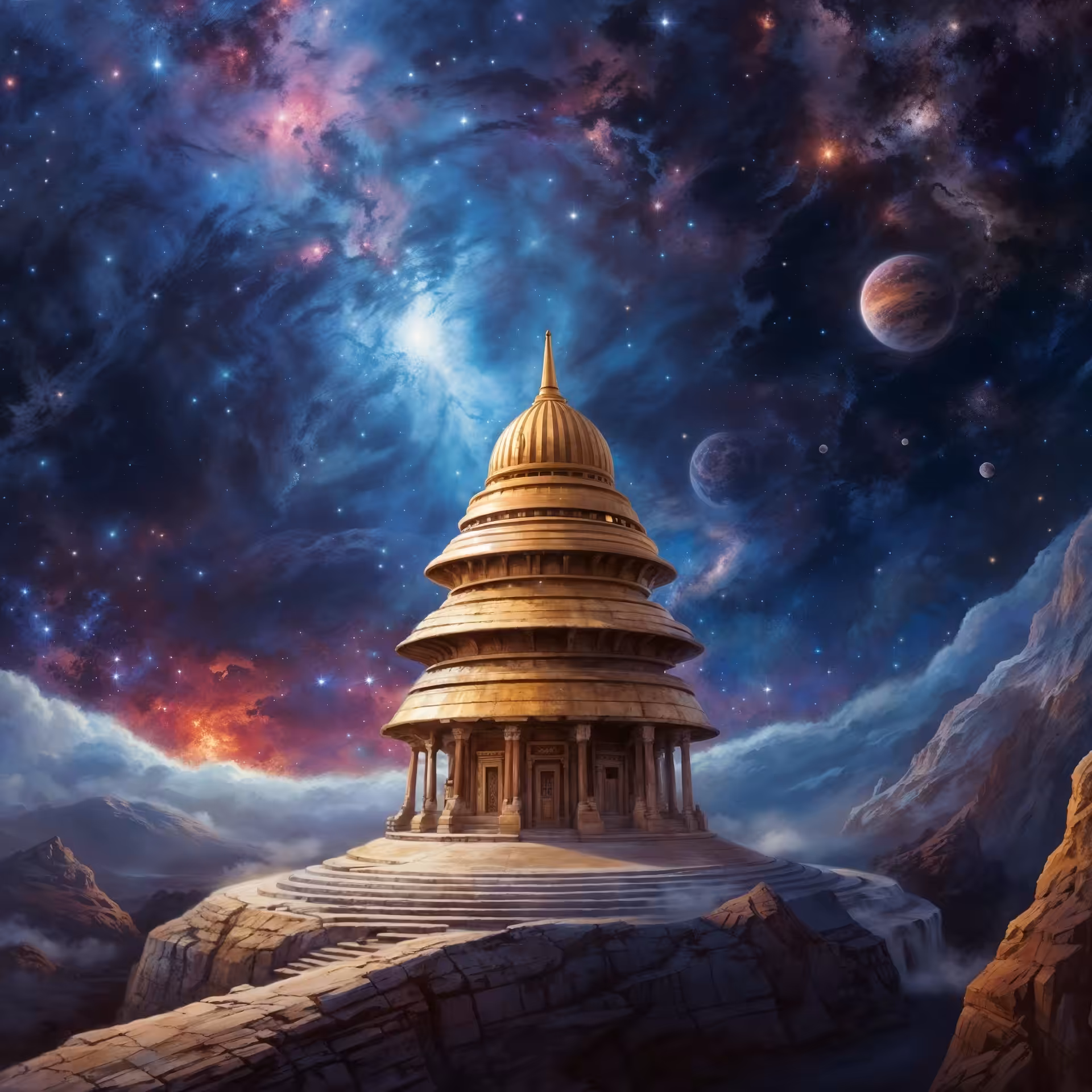 Celestial Visions: "Cosmic Temple"