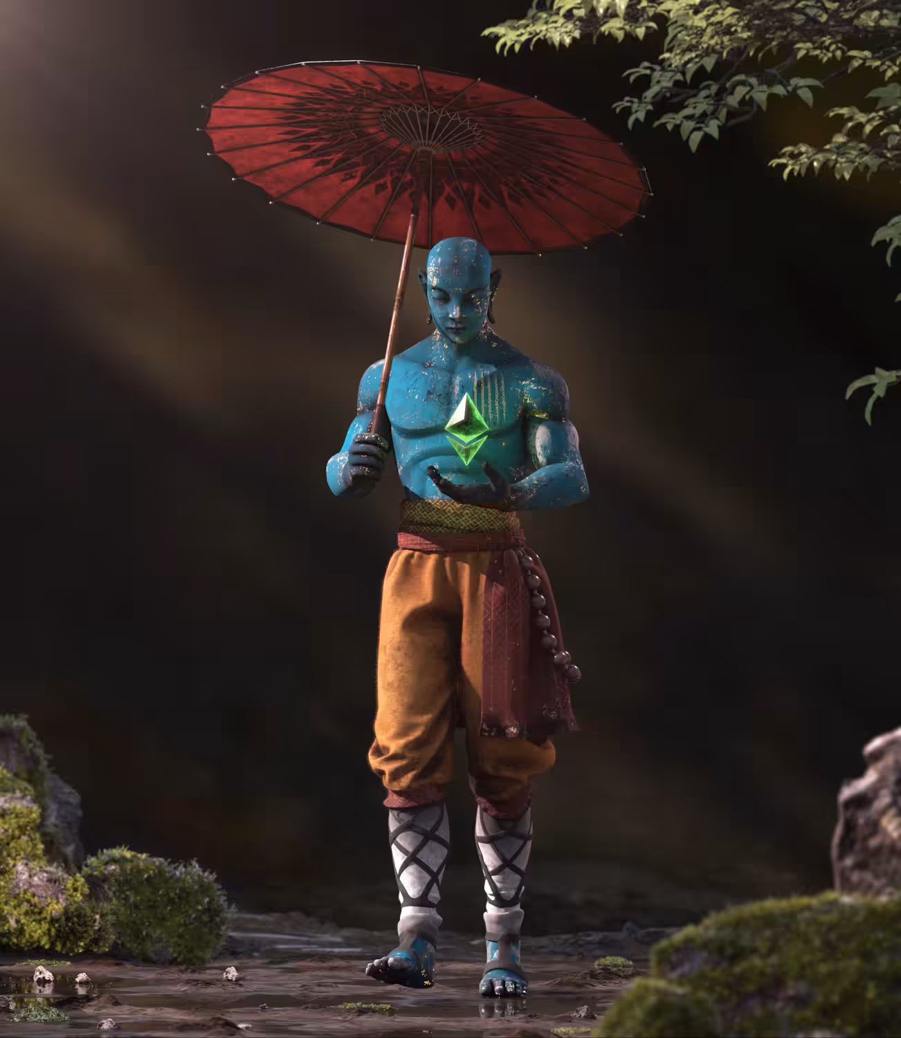 The Blue Monk