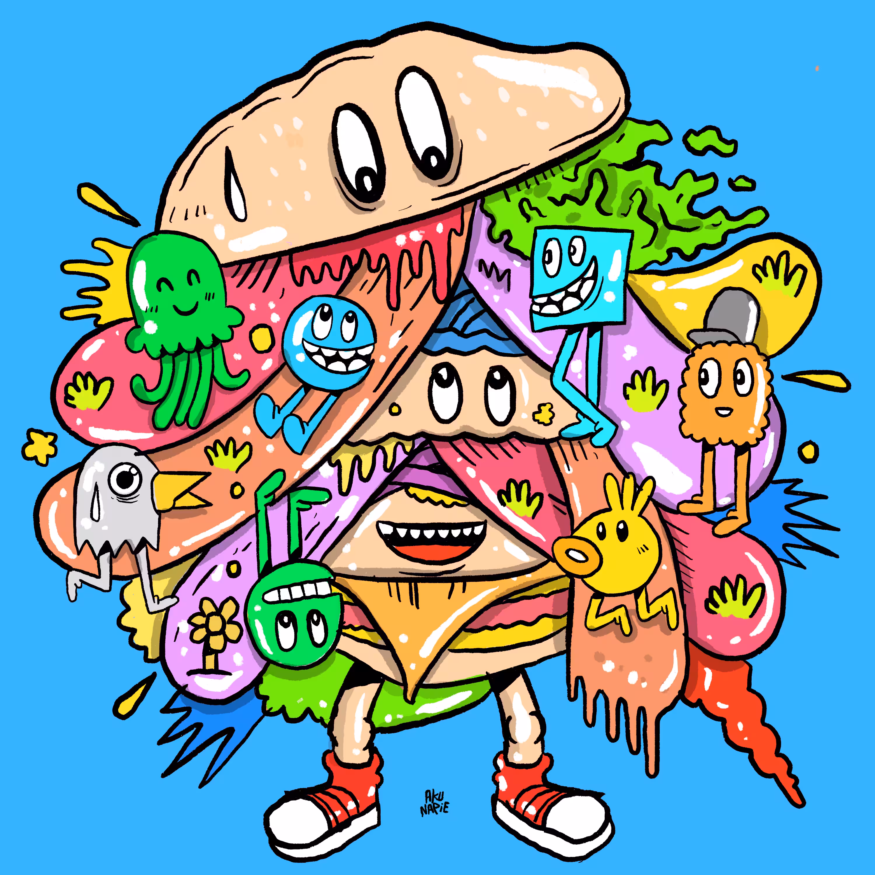 Doodle Big Burger