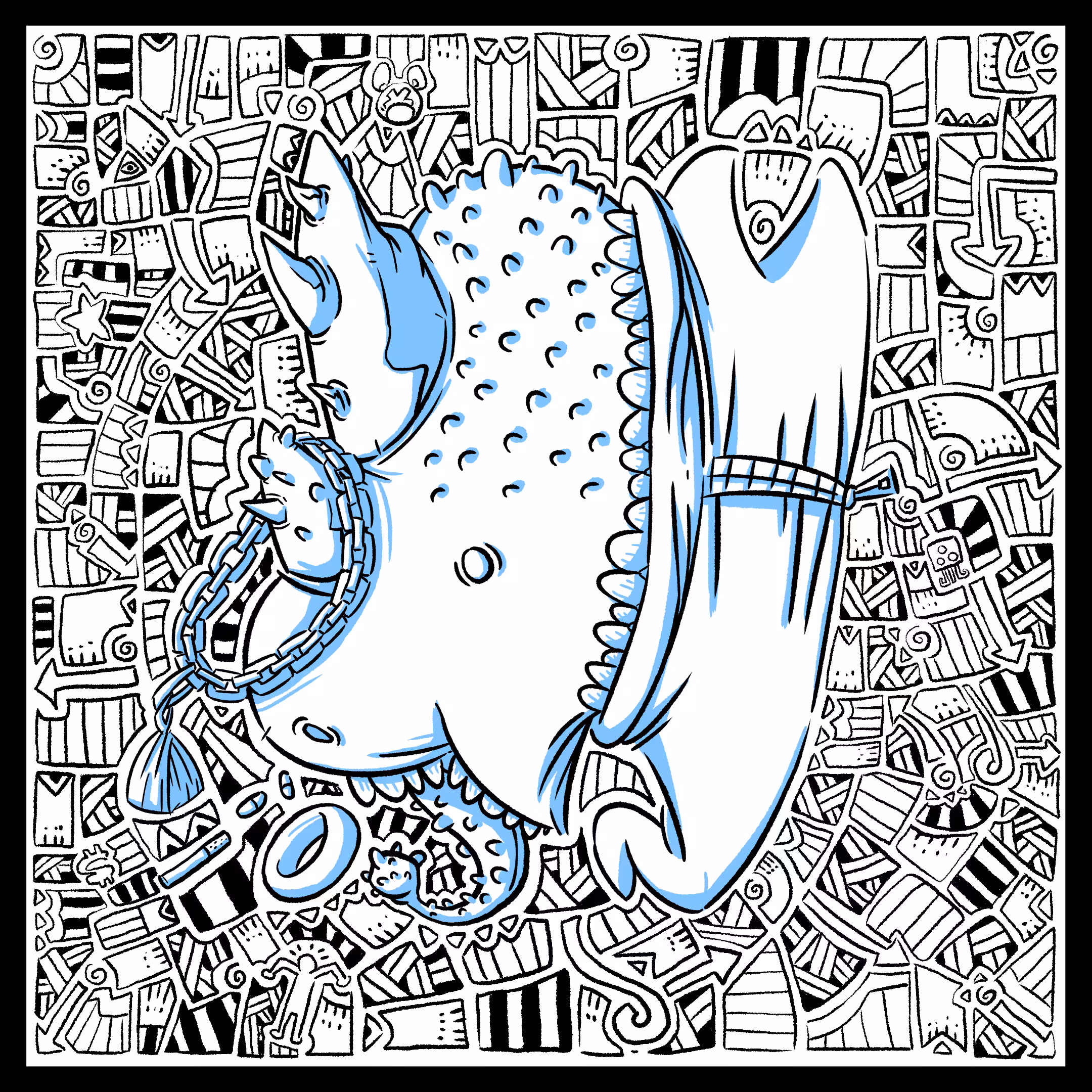 creature 007 Lineart