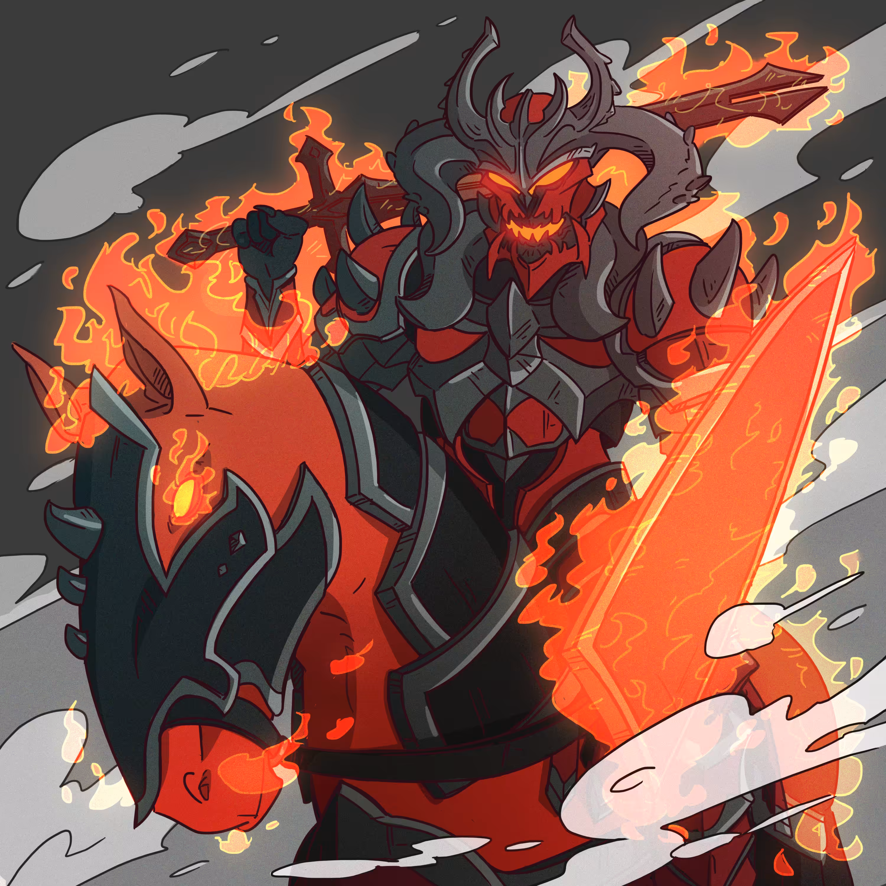 THE RIDER OF THE RED HORSE