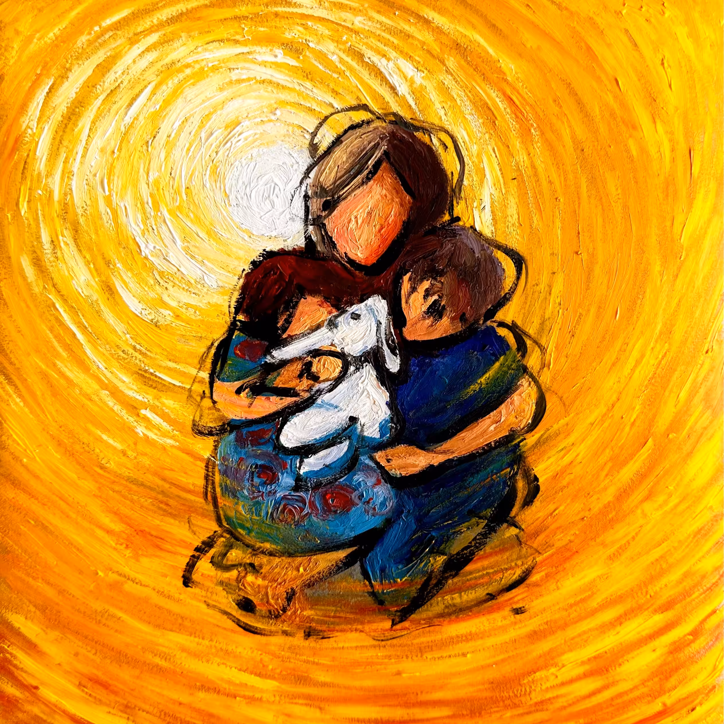A hug of light