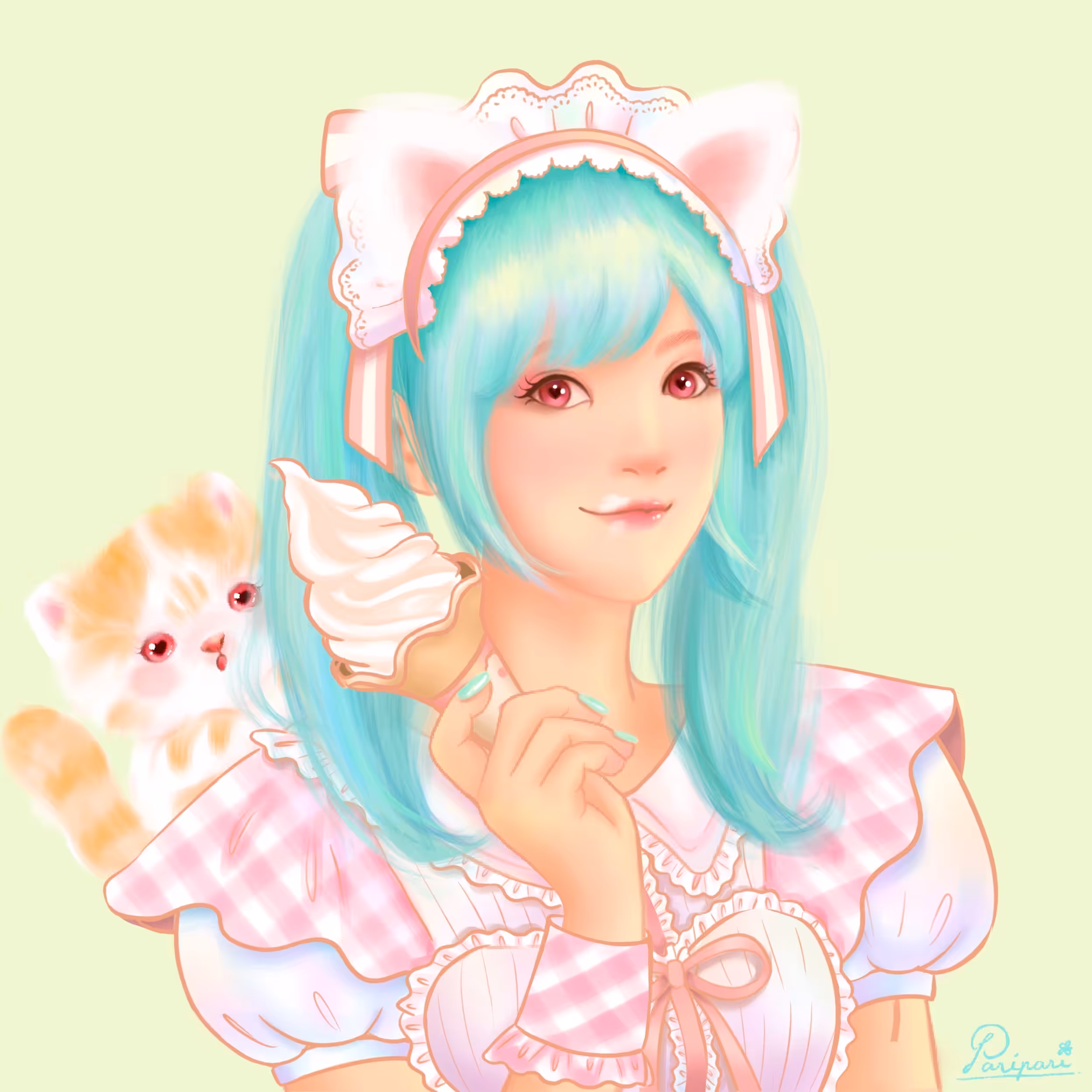PariPari Angel 020 Mint Kitty