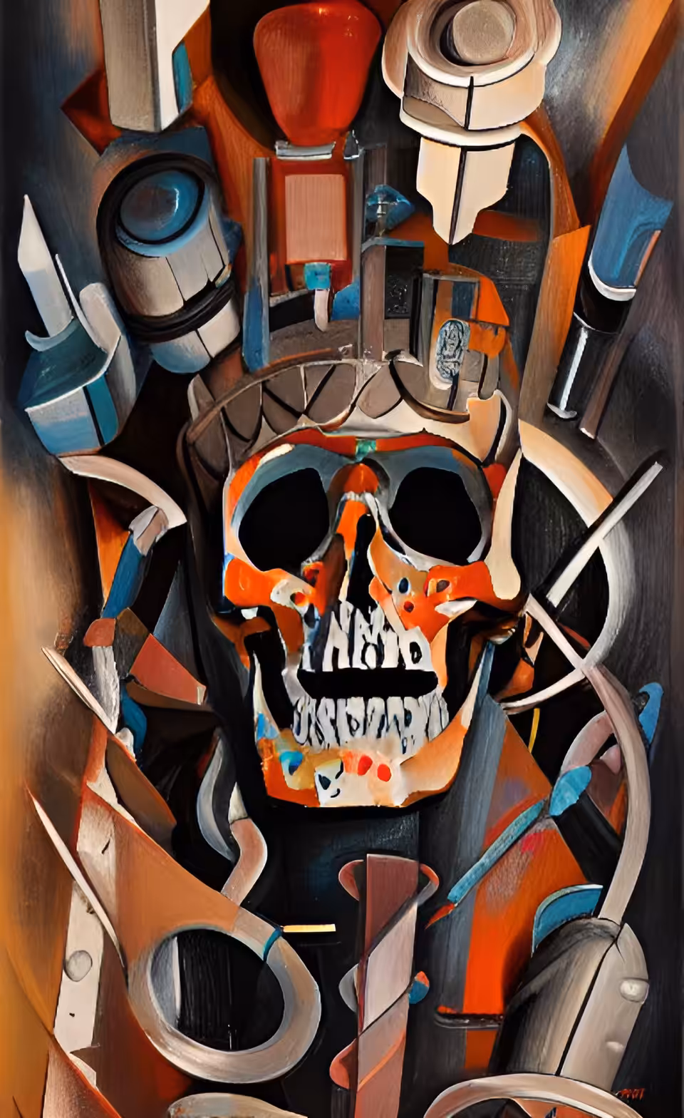Ancient Paintings : Chaotic skull