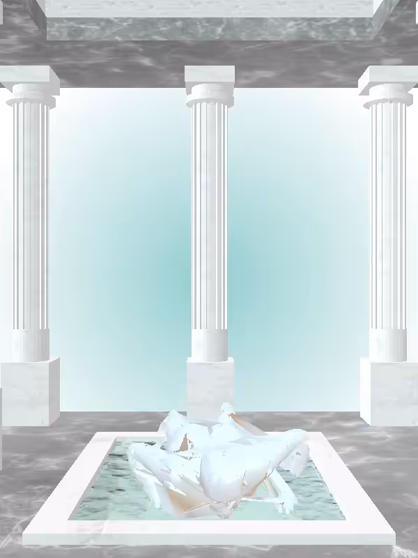 HeavenComputer: The Athletic Light Blue Woman #5734