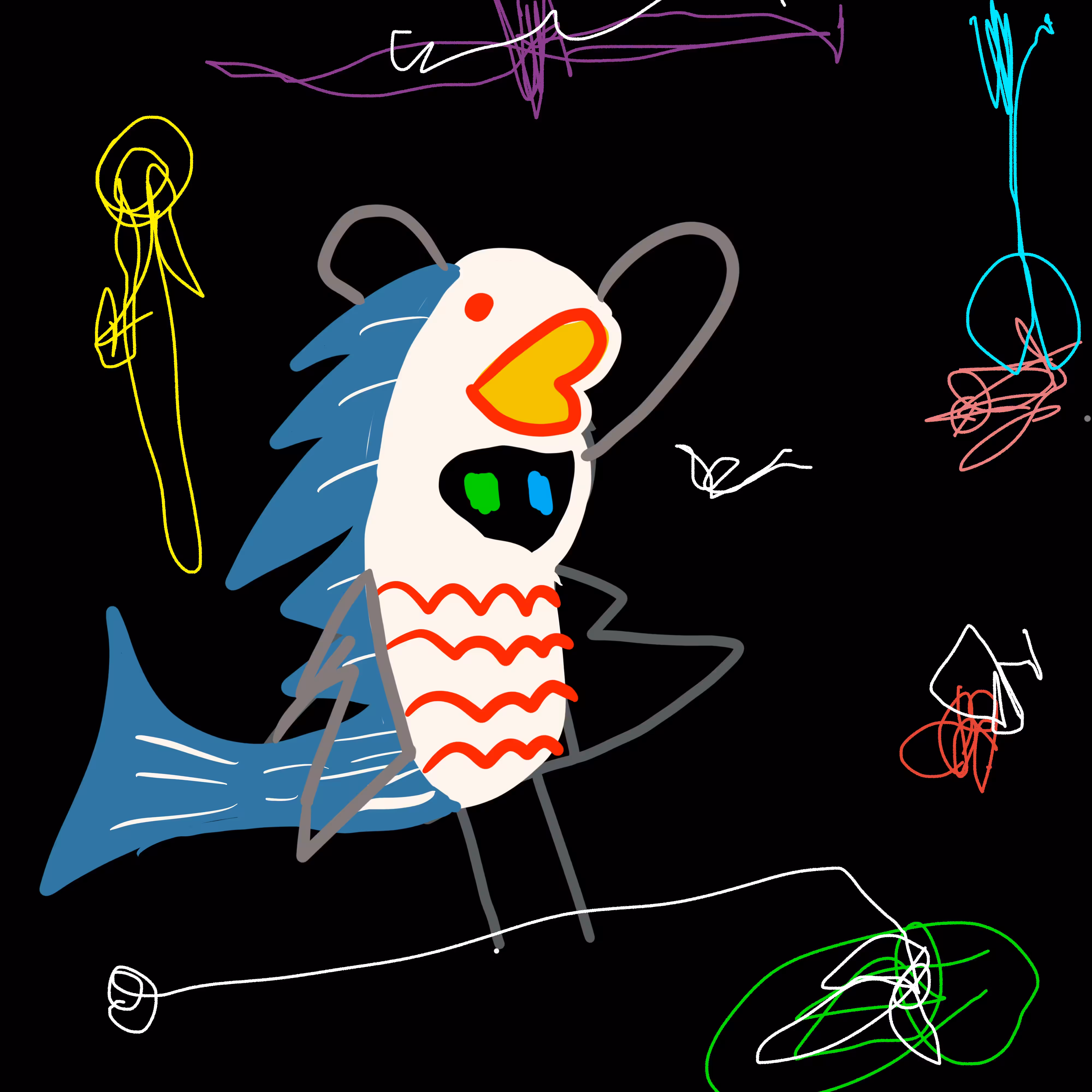 Rainbow Rabbit Pisces