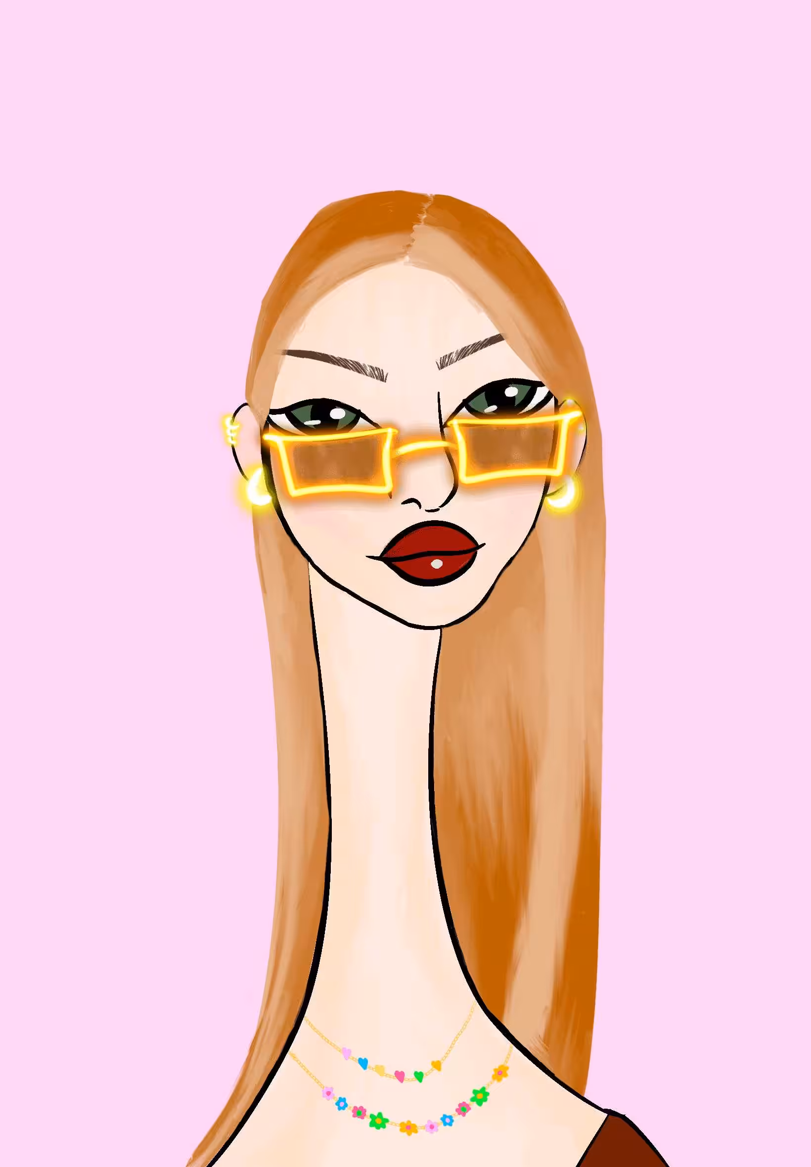 Long Neckie Lady #479