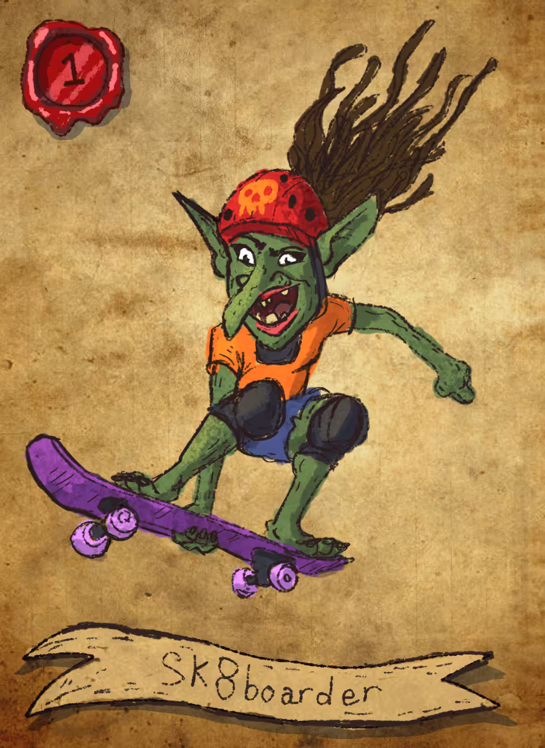 Gooblin Sk8boarder (Unique, 1/1)