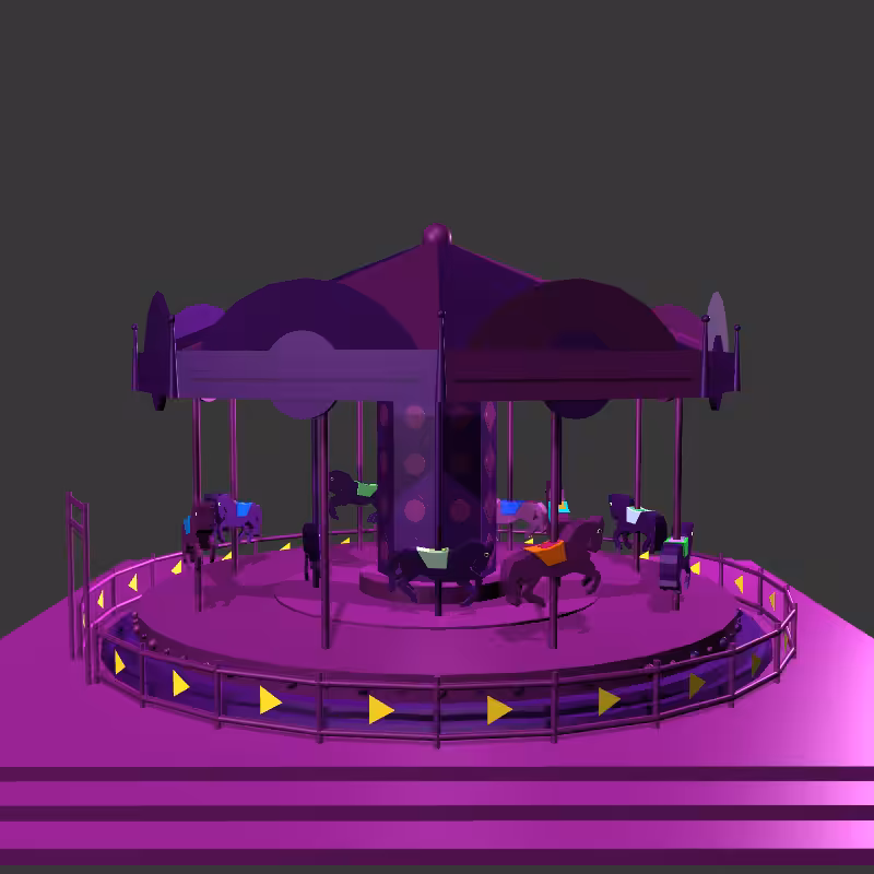 “Uncle Run” Fun Park: Carousel  #1