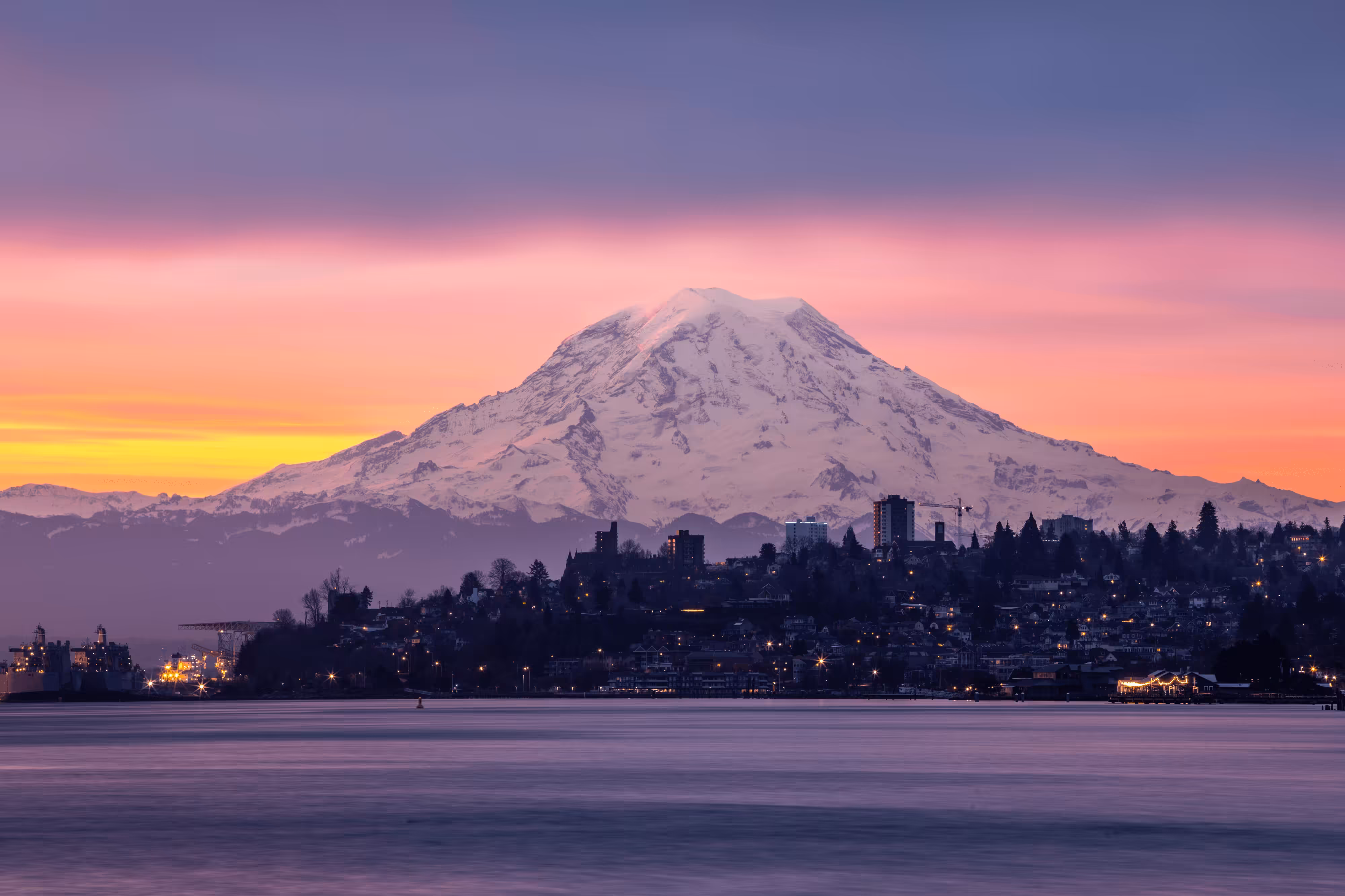 Rainier over Grit City
