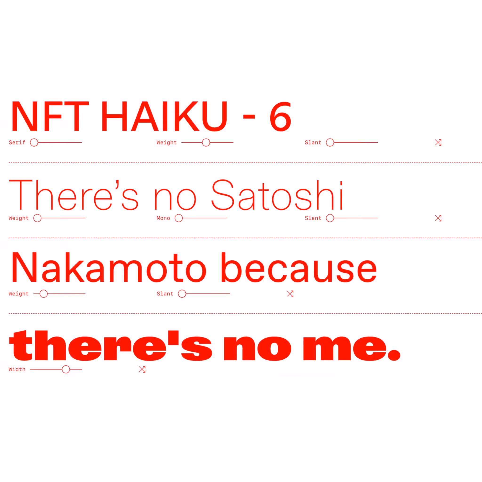 NFT HAIKUS: NFT HAIKU - 06