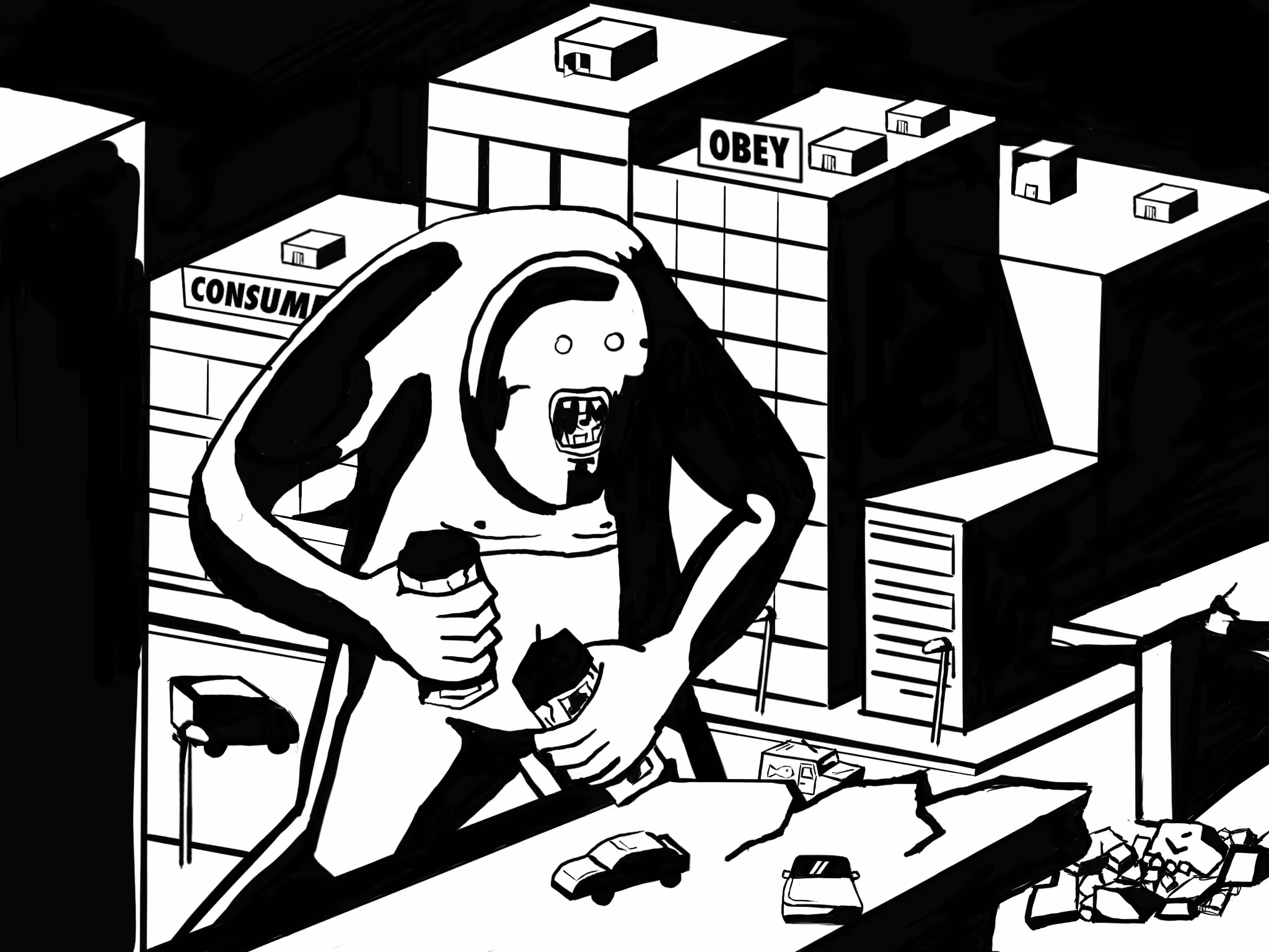 The Golem x They Live