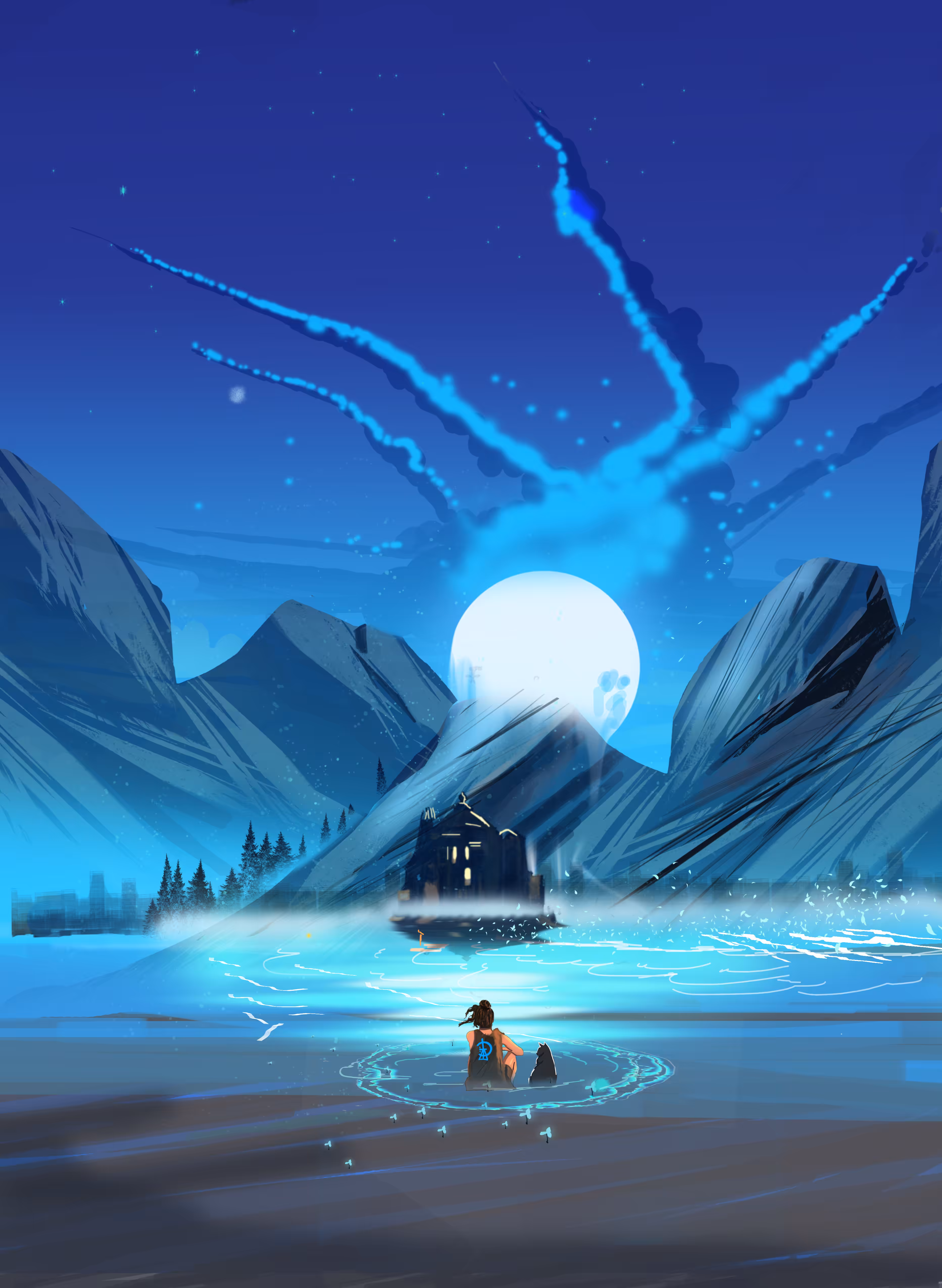 Talking to the moon