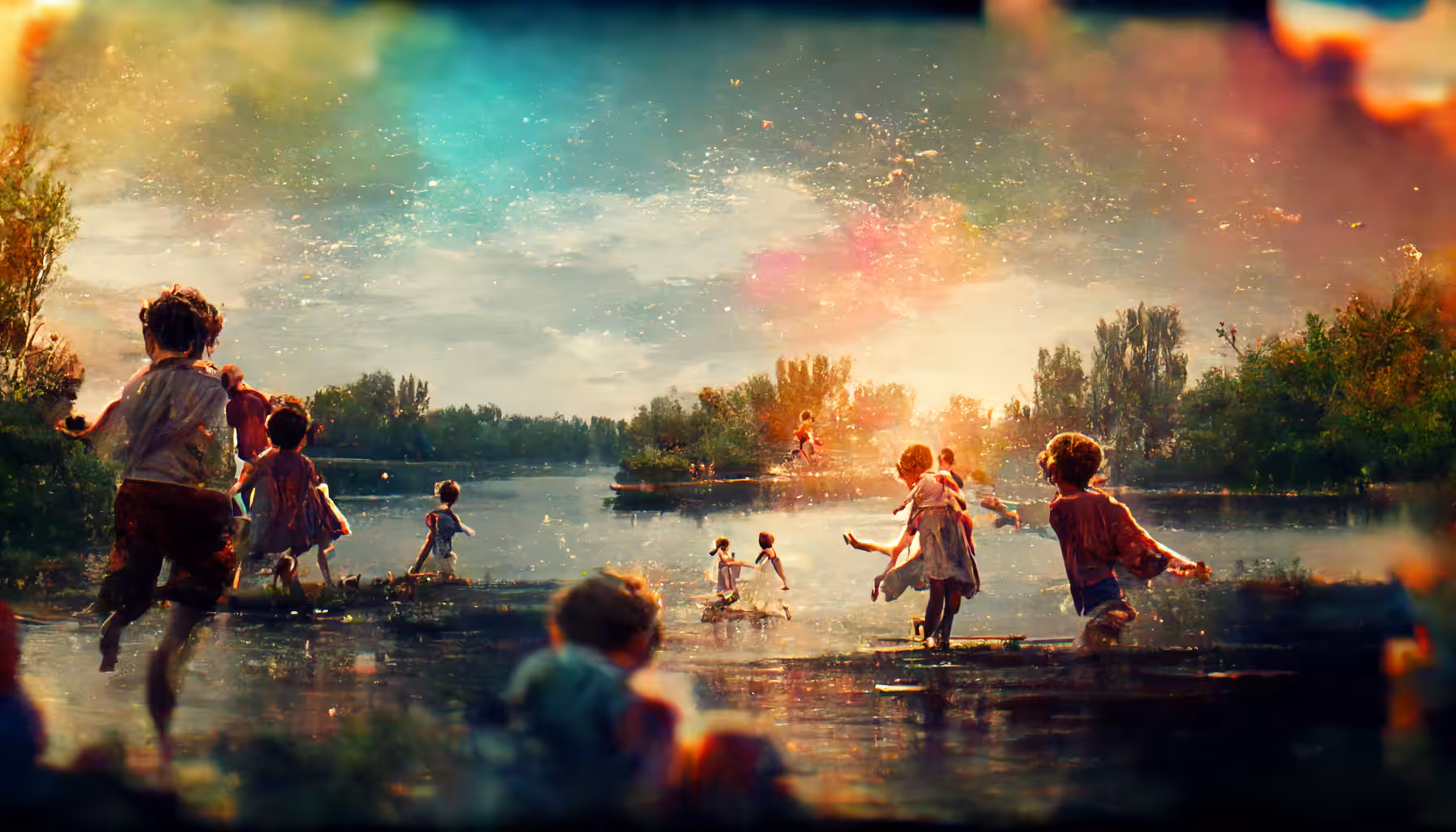 Happy Afternoon at the Lake