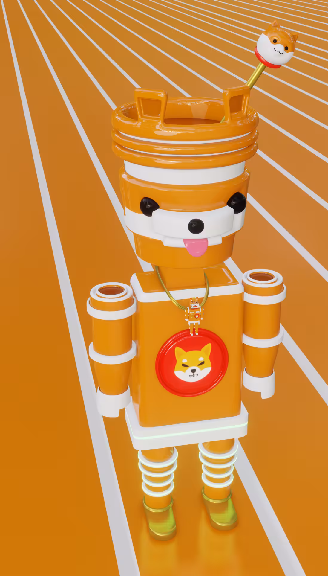 Shiba Inu Coffee Mascot