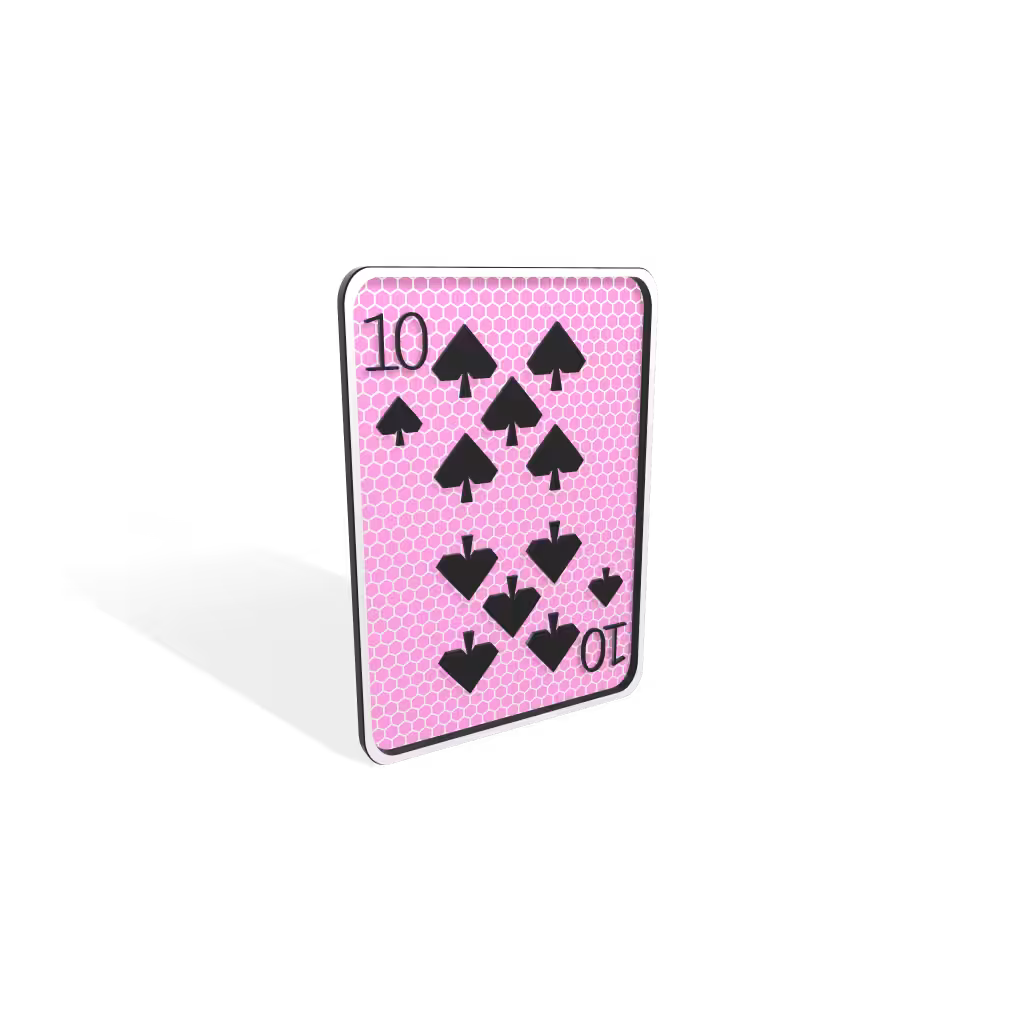 10 of Spades : Tezicana Playing Cards