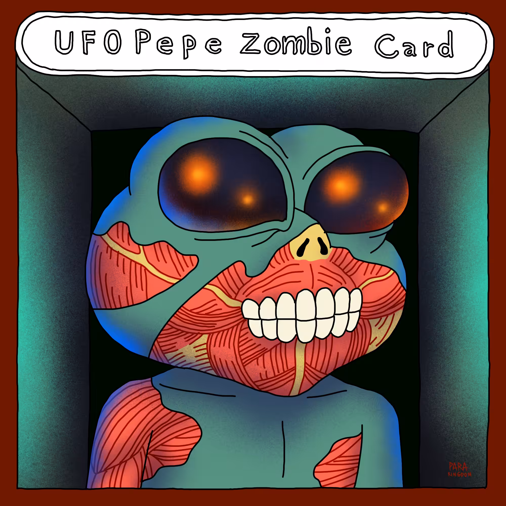 UFO PEPE ZOMBIE CARD