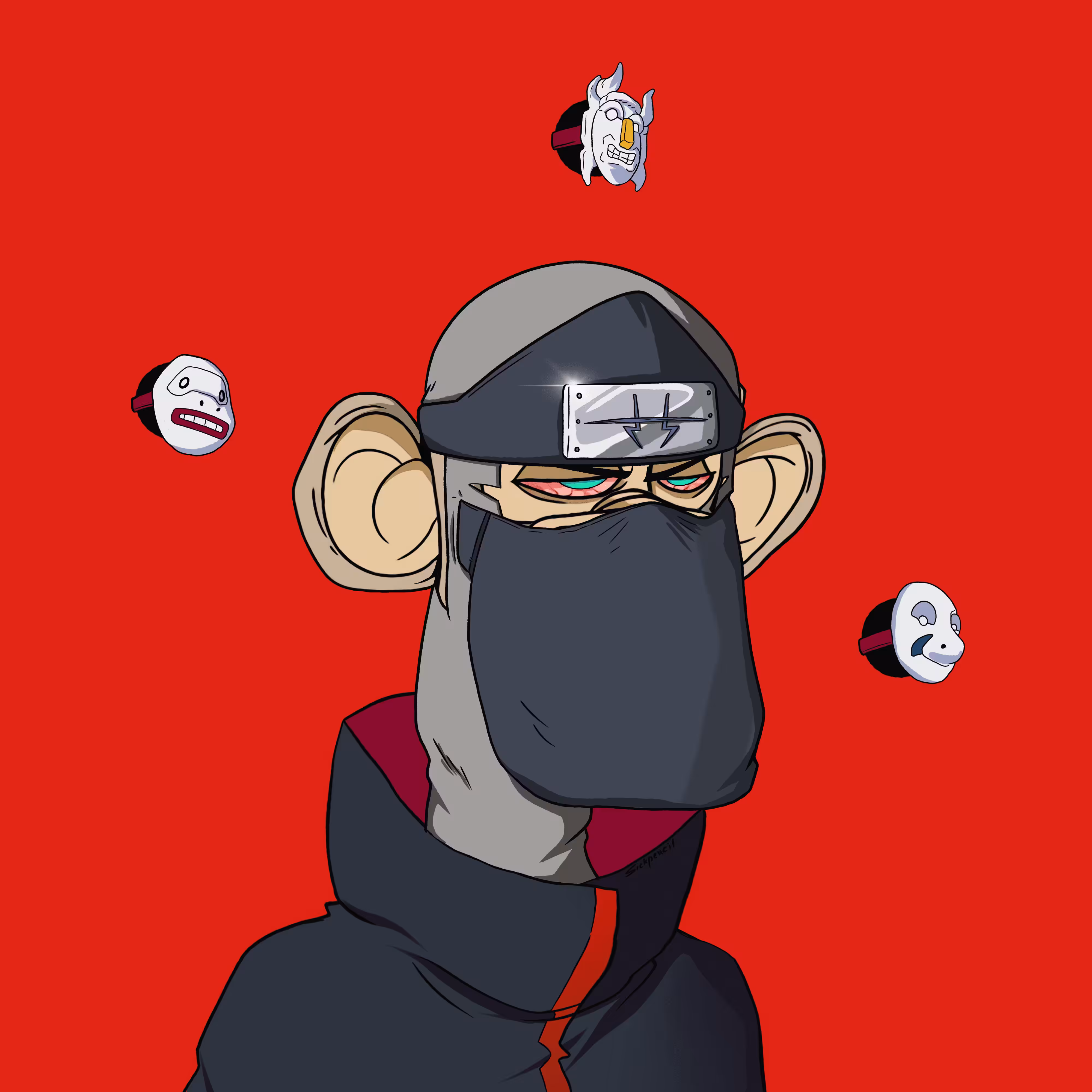 Bored Ape 3912 Kakuzu x Sickpencil