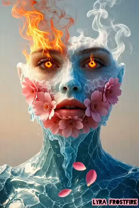 Lyra Frostfire: The Face Born from Water