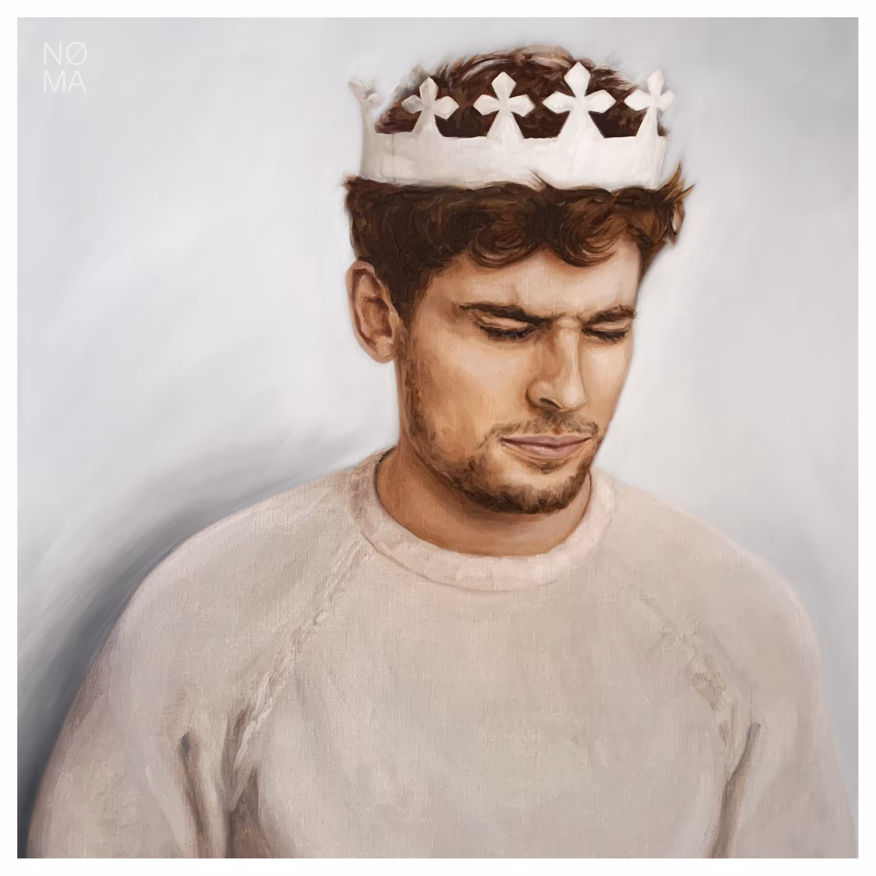 PAPER KING - Max wearing a paper crown