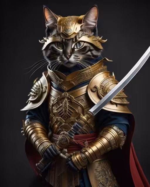 samurai cat warrior 