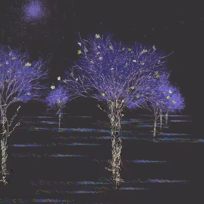 Black winter forest #36