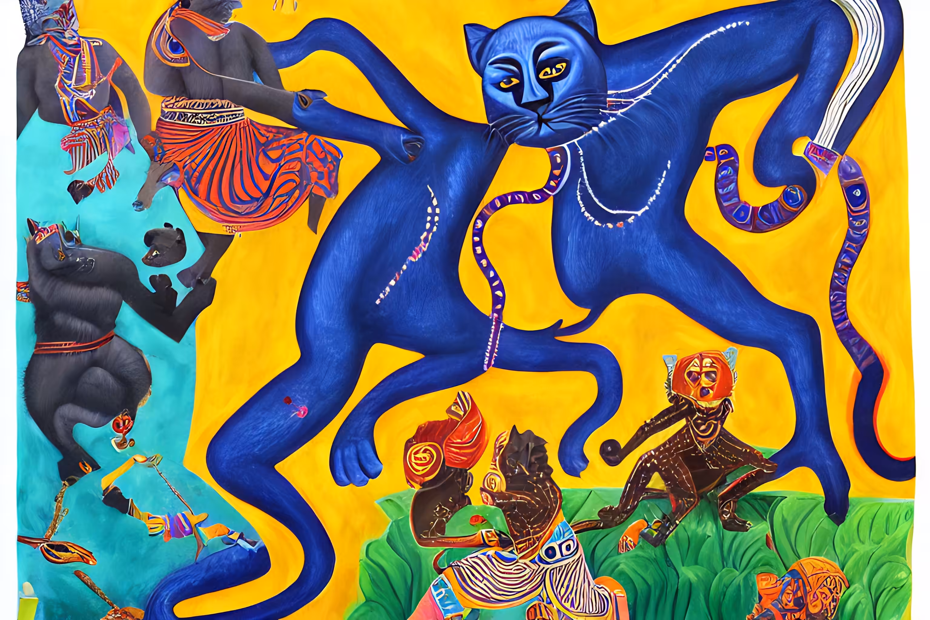 Cosmic Cat Dances Through Dreams