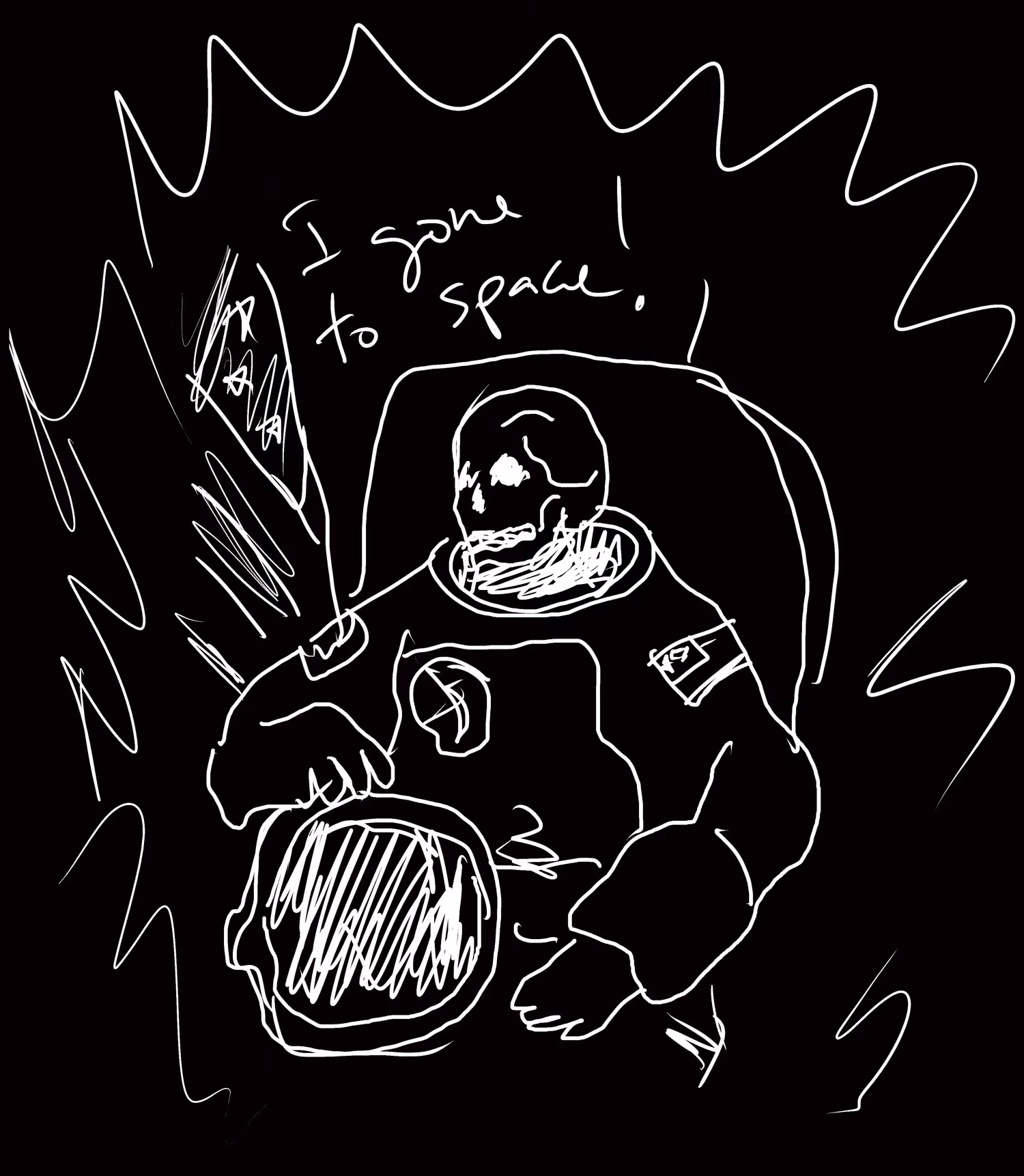 pretty bad drawing - i gone to space