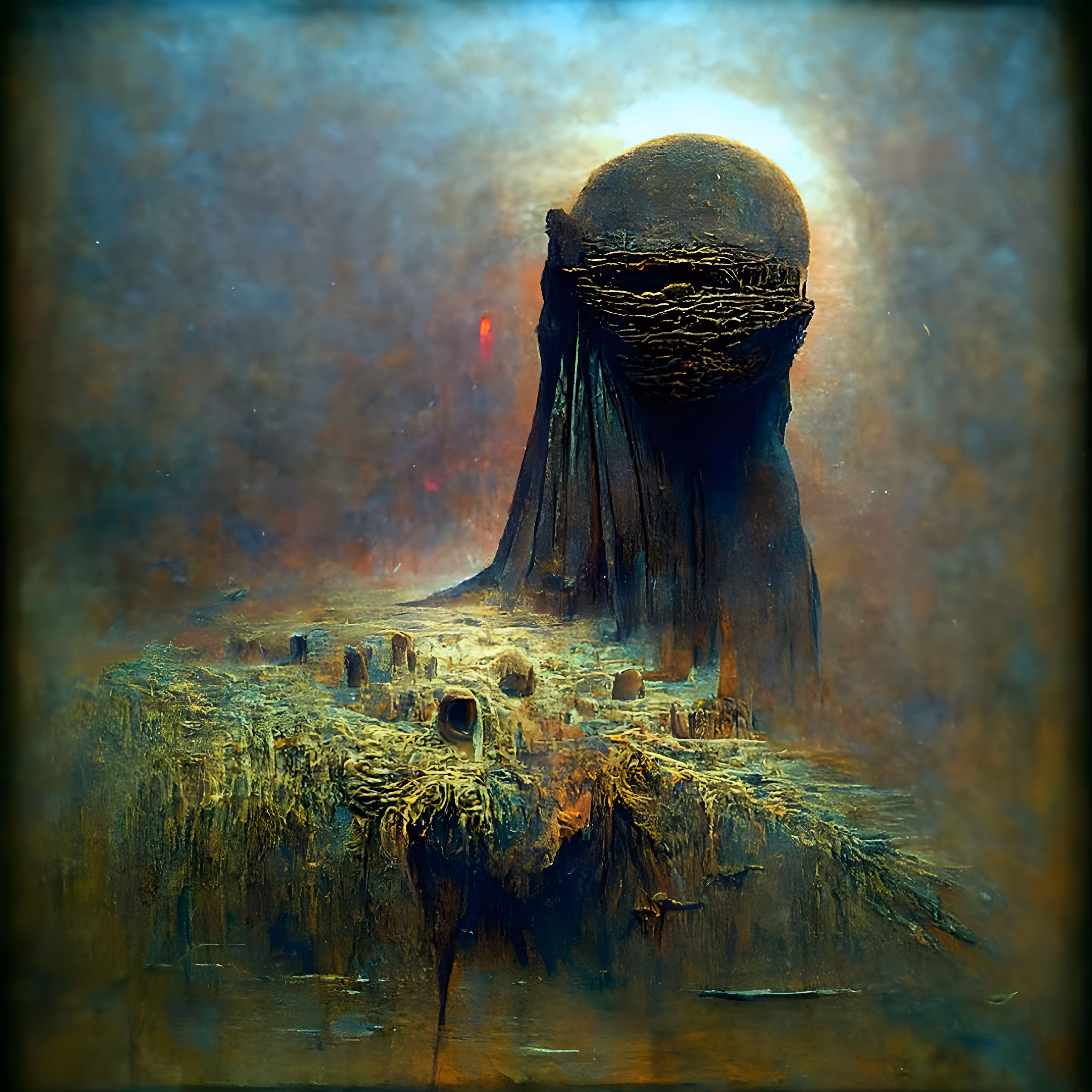 Dark Sienna 8K By Zdzisław Beksiński