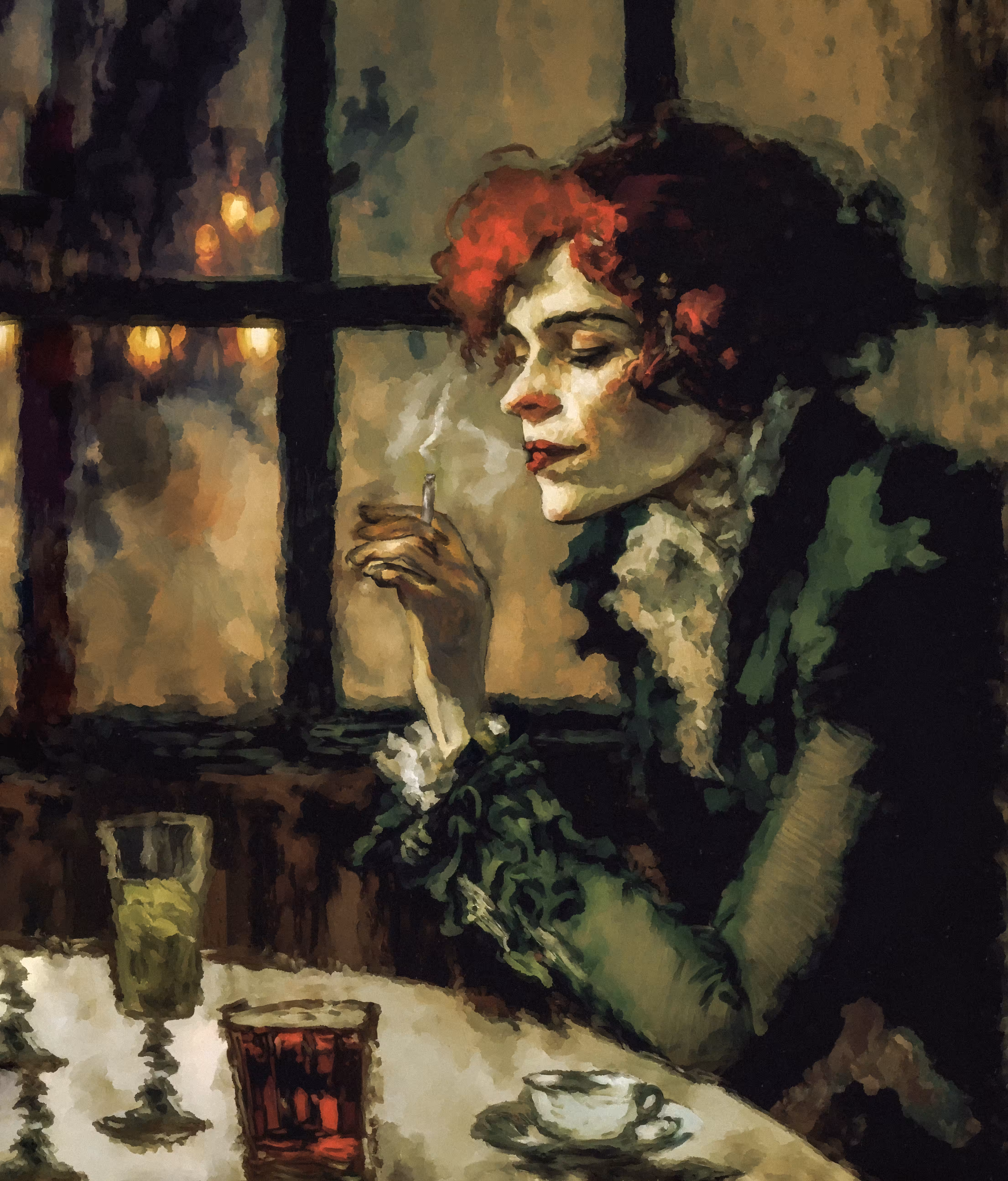 Absinthe Drinker #1