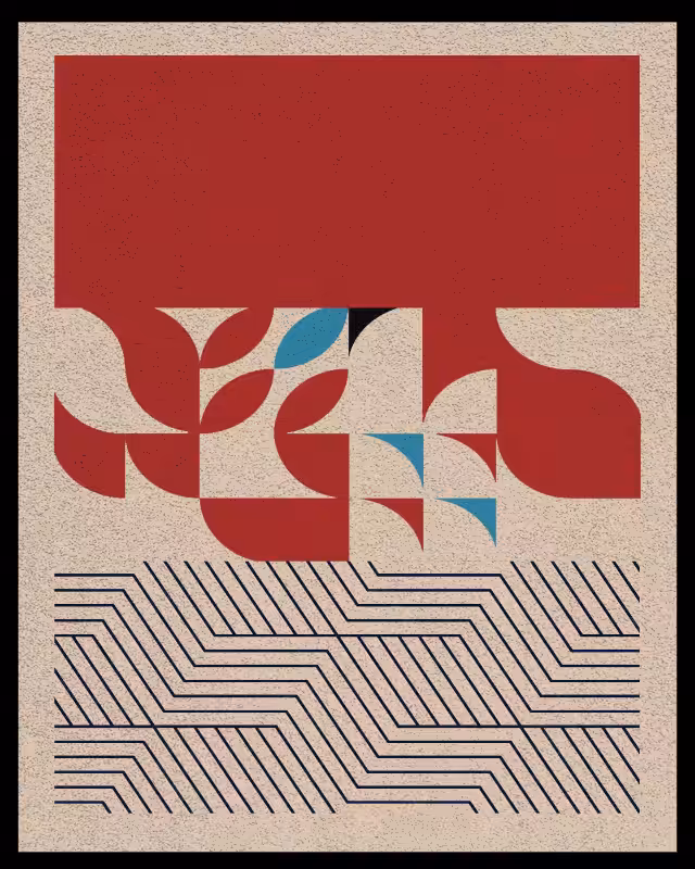 Bauhaus art #red #59