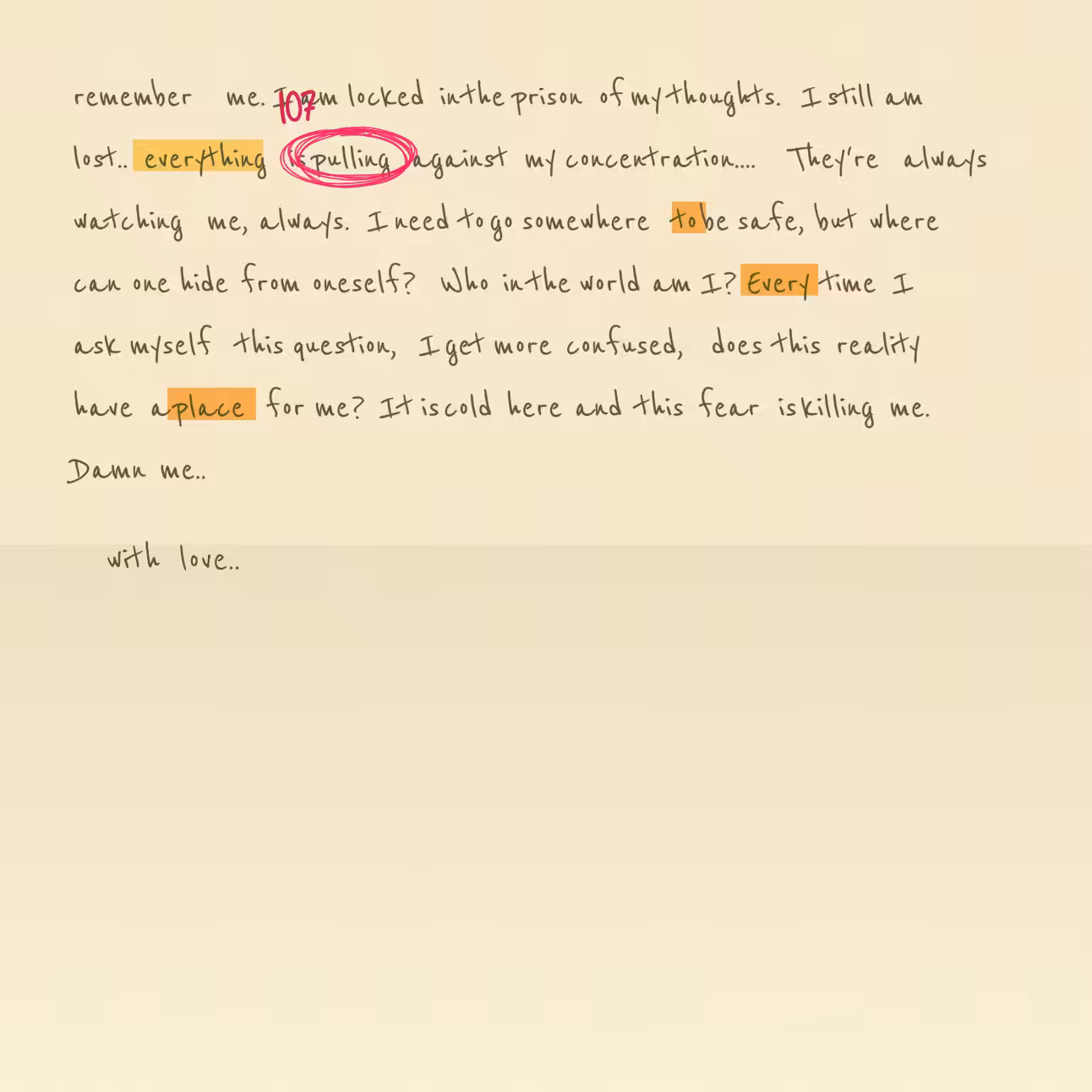 Conspiracy Theory Vol.2: a letter #43