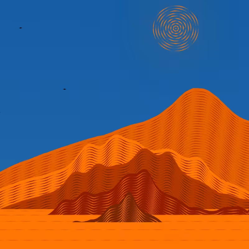 Painted Mountain Sunset #237