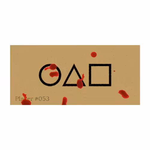 Squid game cards: playercard #053
