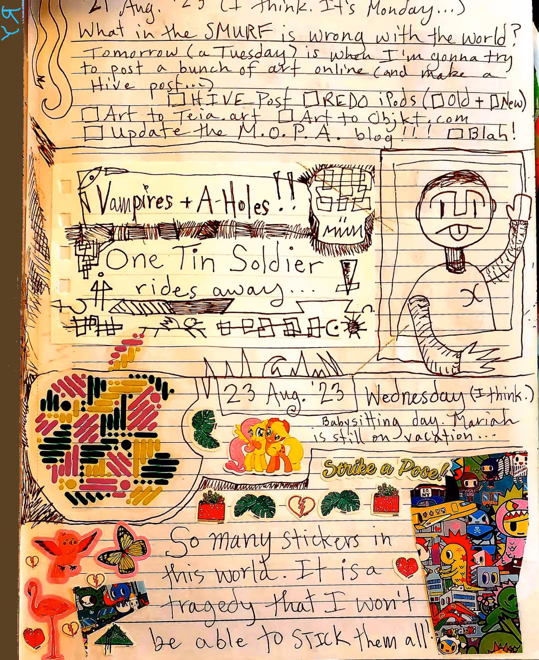 "What in the Smurf...?" by Richard F. Yates (Holy Fool)