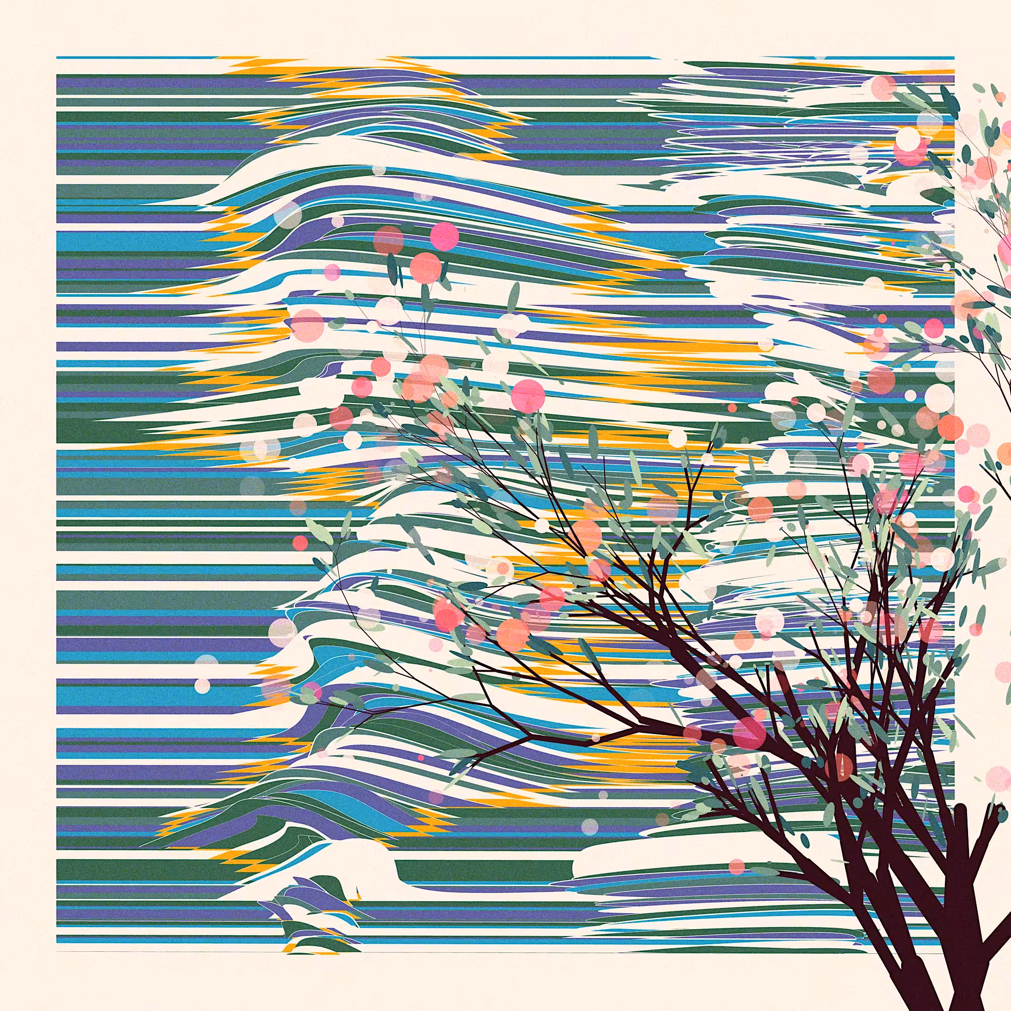 The Blossoms Behind the River