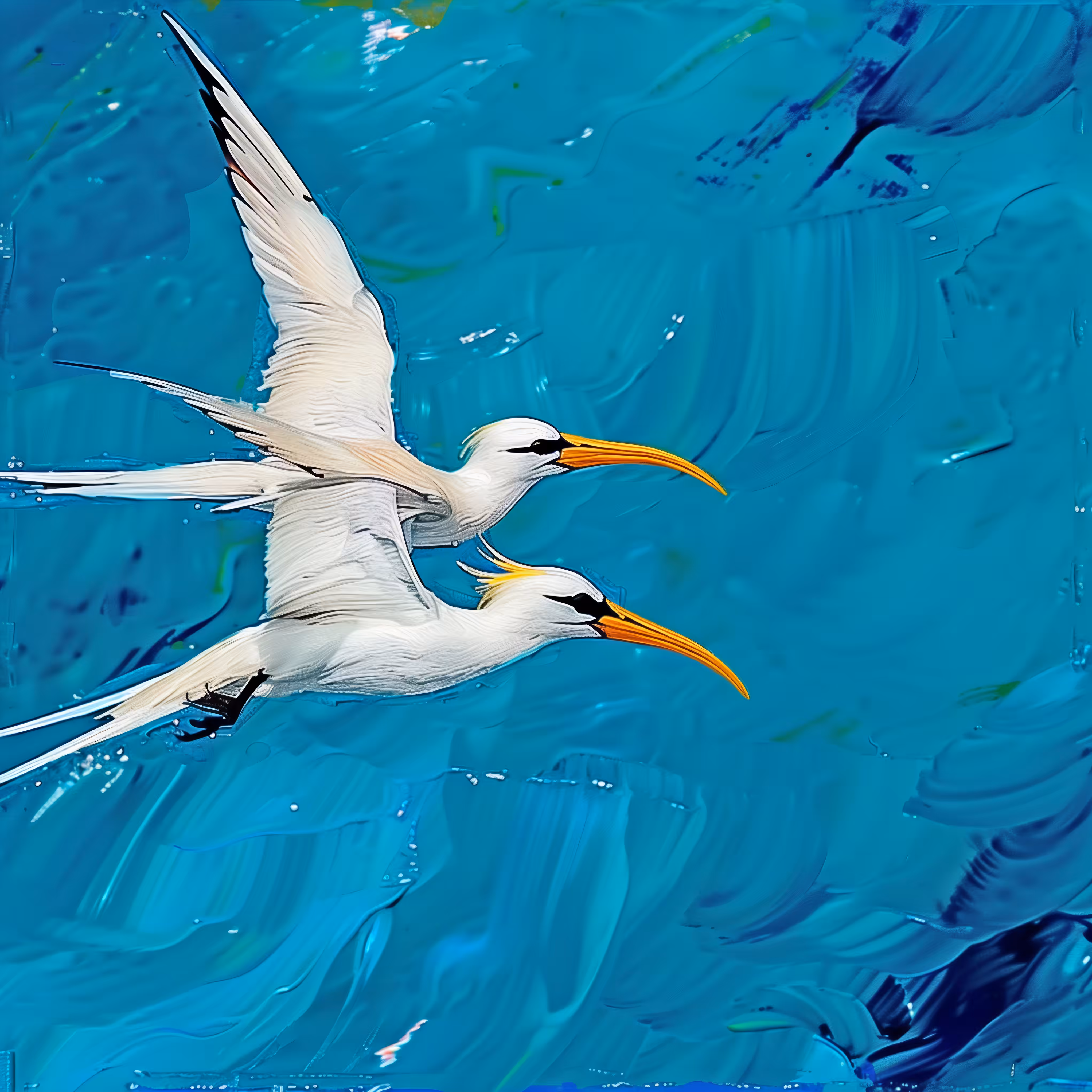 Entangled Tropicbirds