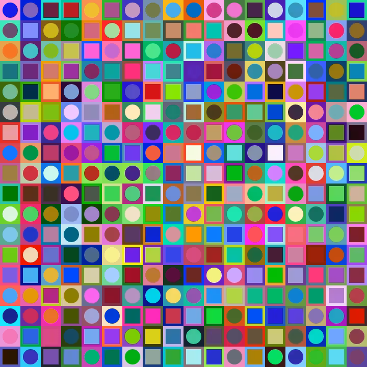 Square Dot Composition #220