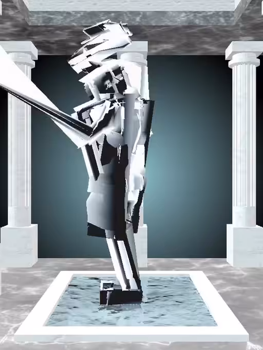 HeavenComputer: The Robotic Luminescent Chrome Woman #1984