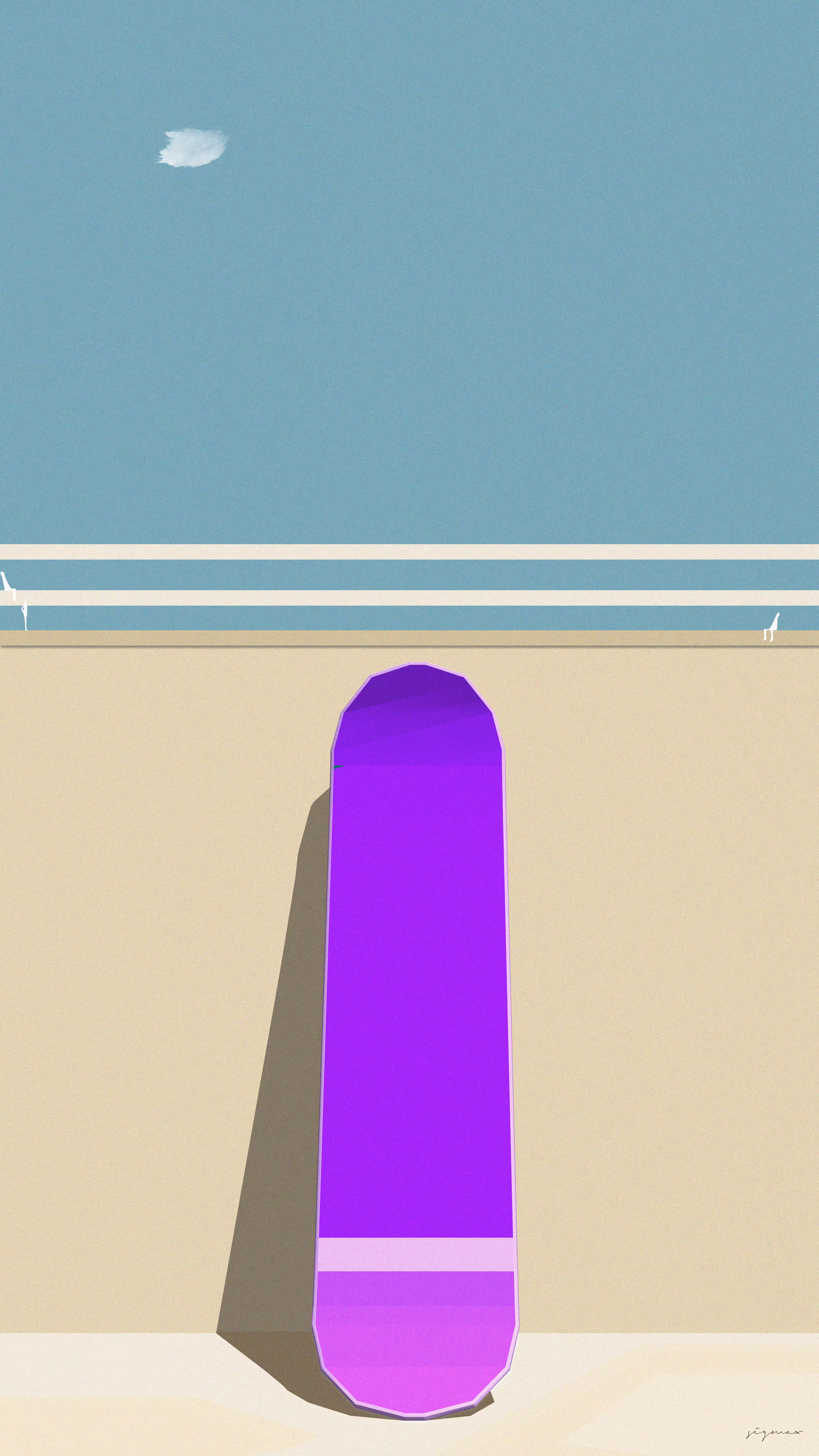 The Purple Skateboard