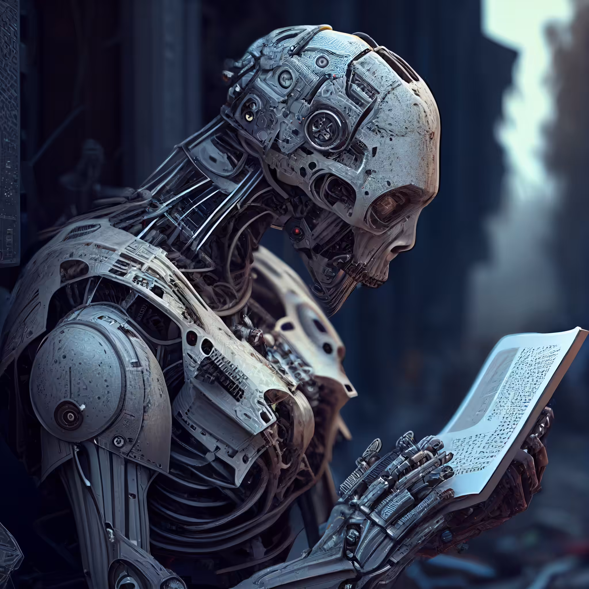 Akasha learns about its artificial intelligence