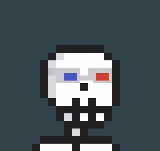 TezSkulls #19 - 3D Glasses