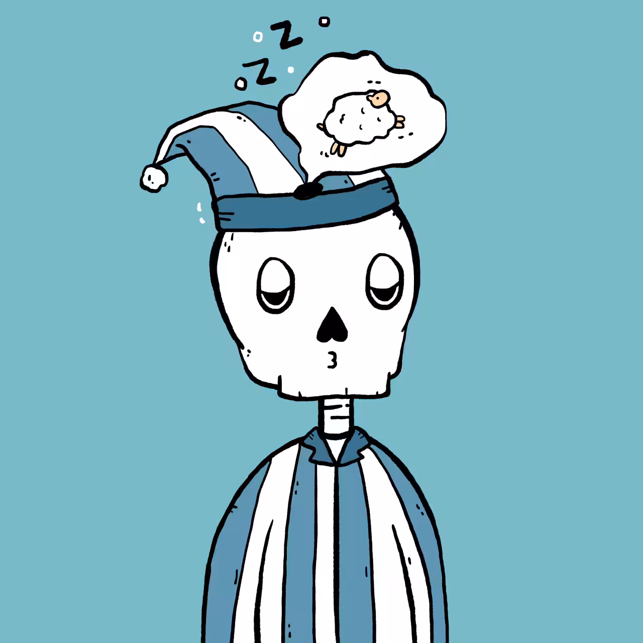 Skeledude: #134 Sleepy dude