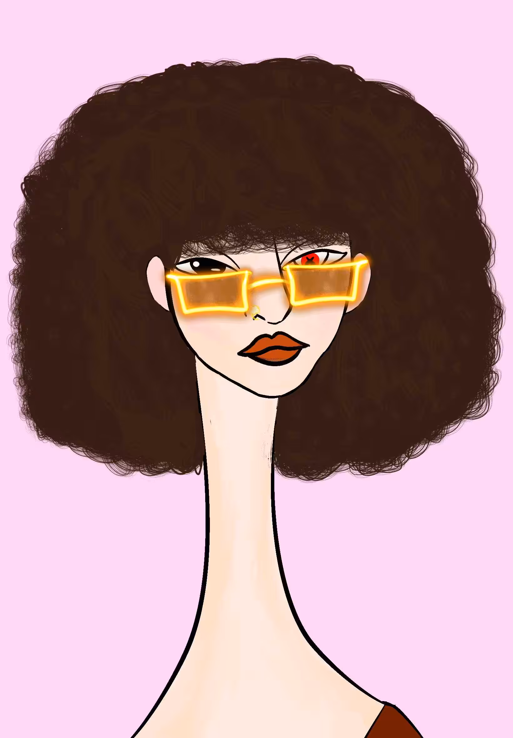 Long Neckie Lady #1552