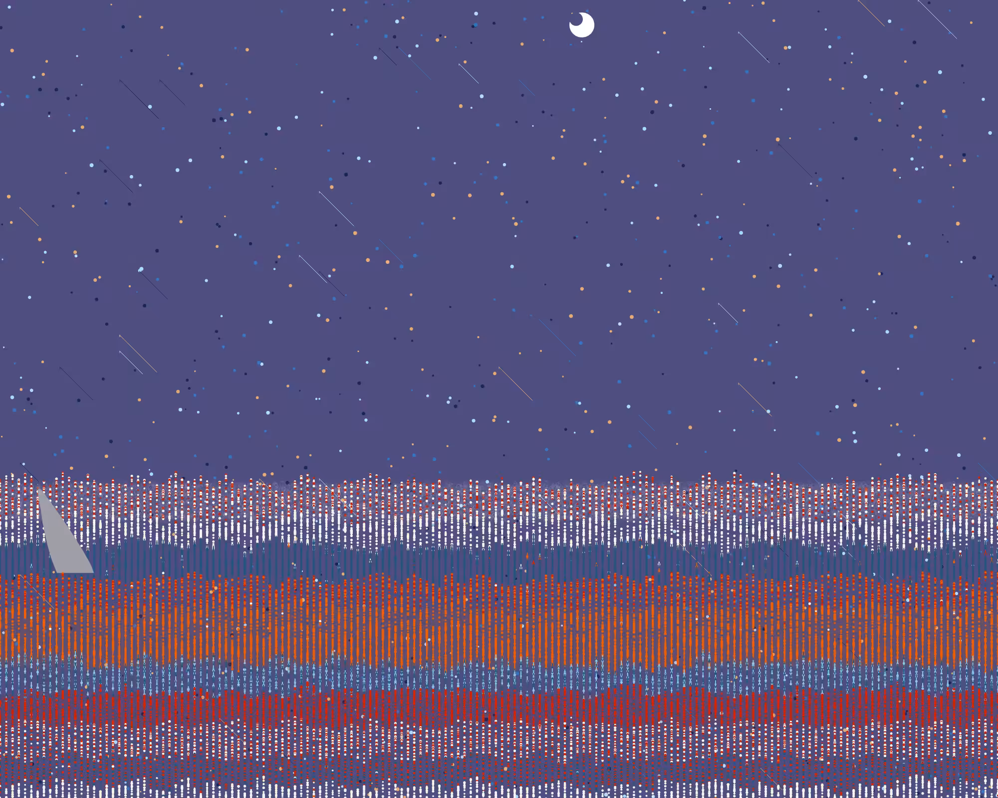 dangerous,ocean,shooting star and night #22