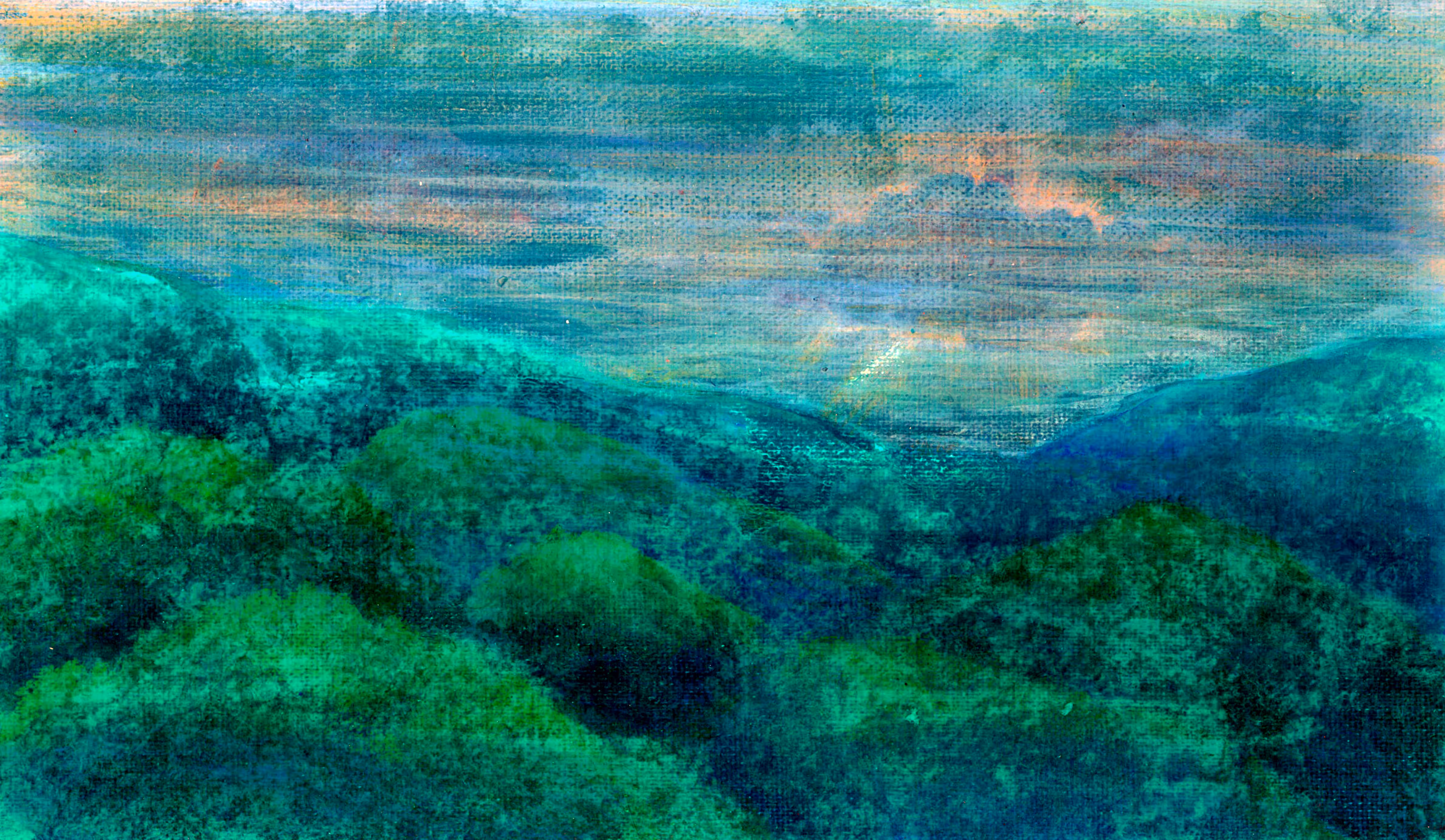 Behind the clouds