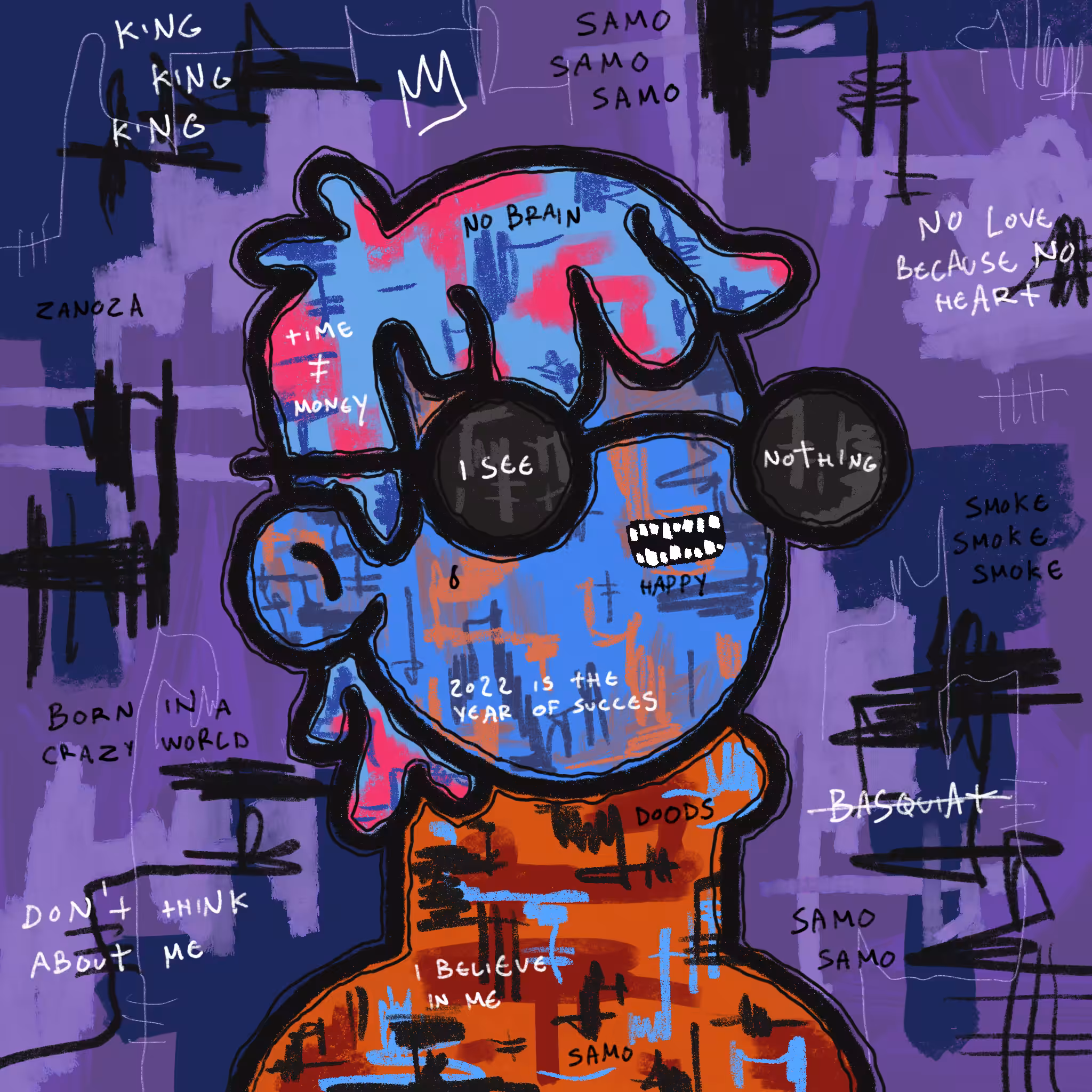 Doodlesquiat #68