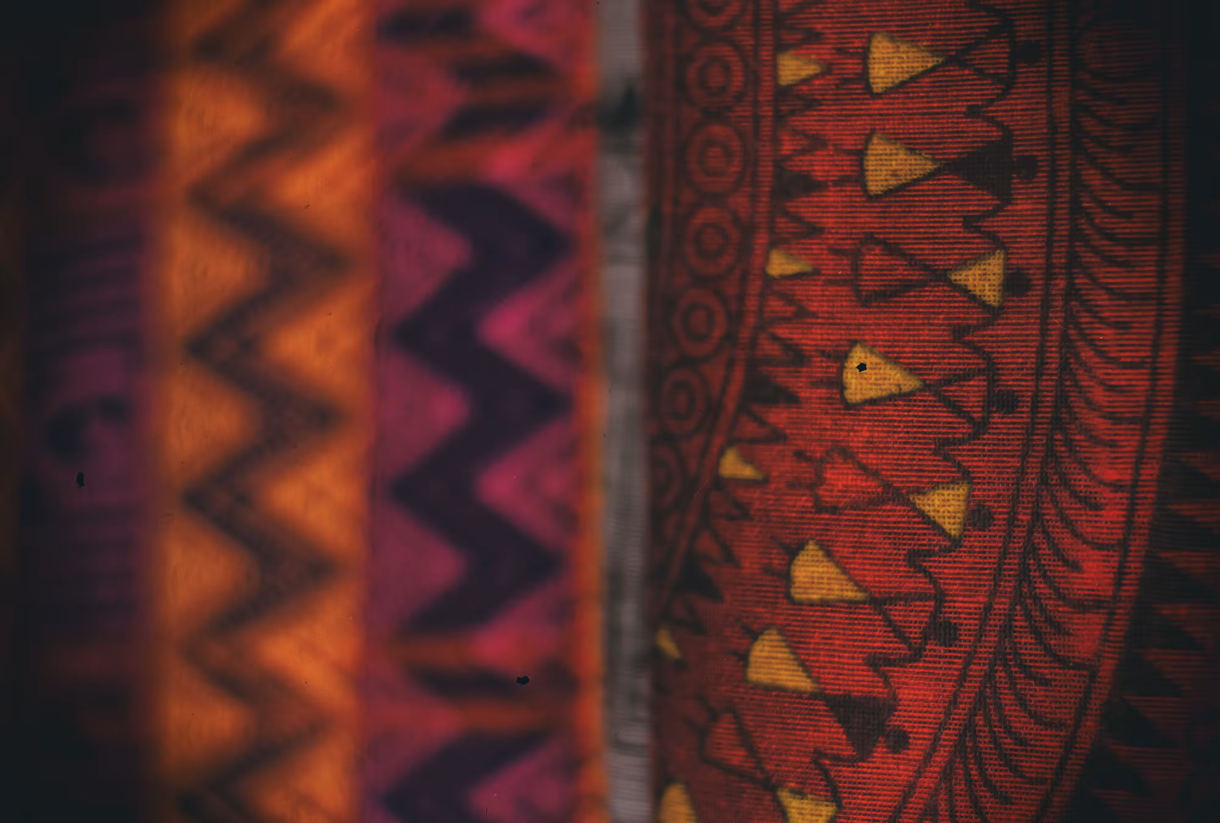 Madhubani art on Tant Saree
